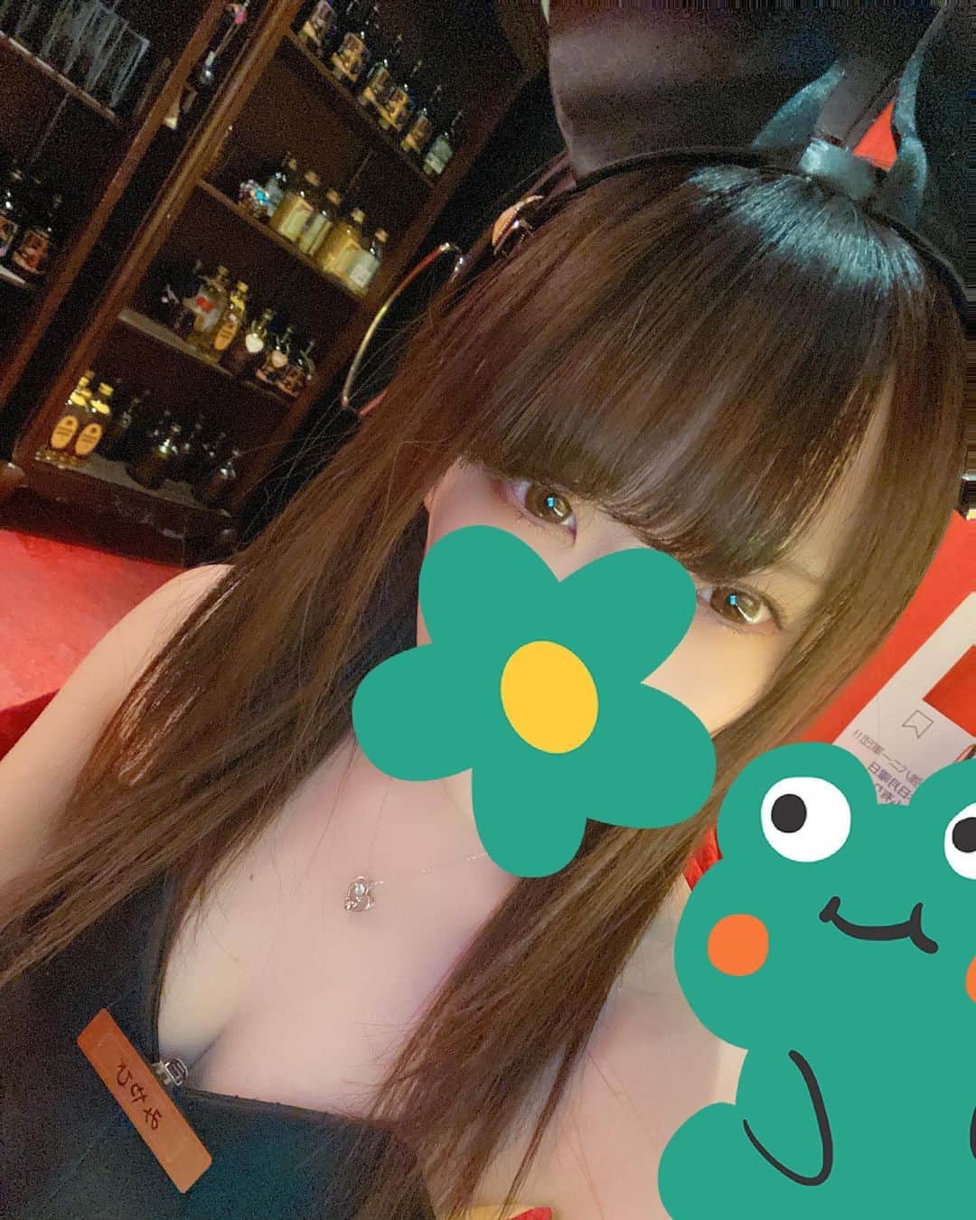 みやびのインスタグラム：「出勤しました🐰🥂🐰 今週は木金土出勤させていただきます🐰🌸 お待ちしております☺️  #岐阜 #玉宮 #バニーガール #ガールズバー」