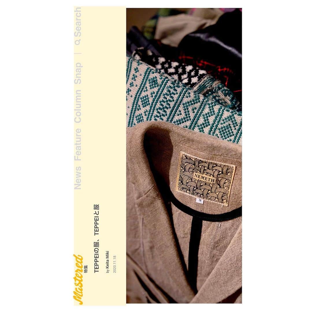 TEPPEIさんのインスタグラム写真 - (TEPPEIInstagram)「…﻿ ﻿ ﻿ #Repost @masteredjp﻿ ・・・﻿ @stylist_teppei の私服を展示・販売するスペシャルなイベント『TEPPEIの服展』の開催を記念した特集記事『TEPPEIの服、TEPPEIと服』を公開 ﻿ @offshore_tokyo @ryoheimatoba﻿」11月19日 19時38分 - stylist_teppei