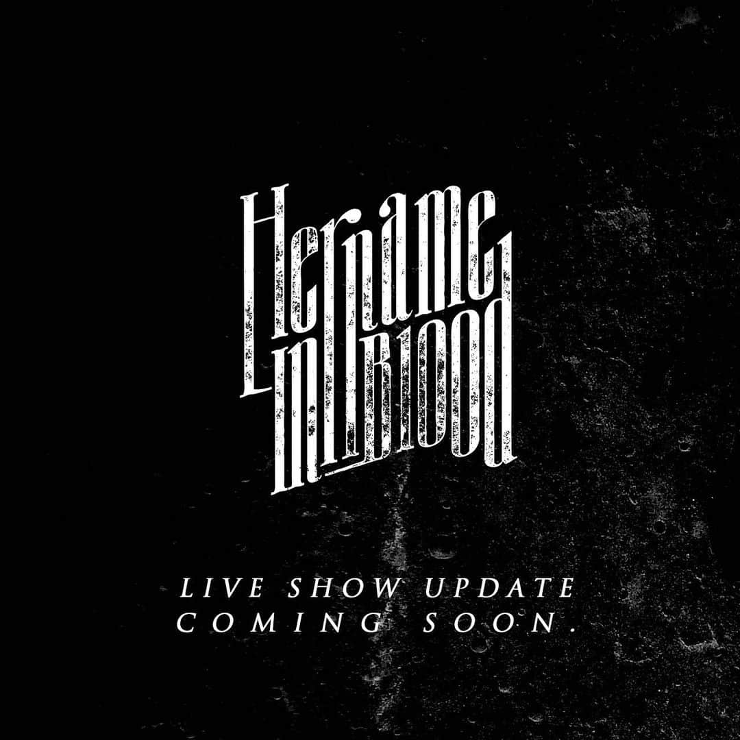 Her Name In Bloodさんのインスタグラム写真 - (Her Name In BloodInstagram)「近々ライブ公演についてのお知らせがあります。」11月19日 20時10分 - hnibband