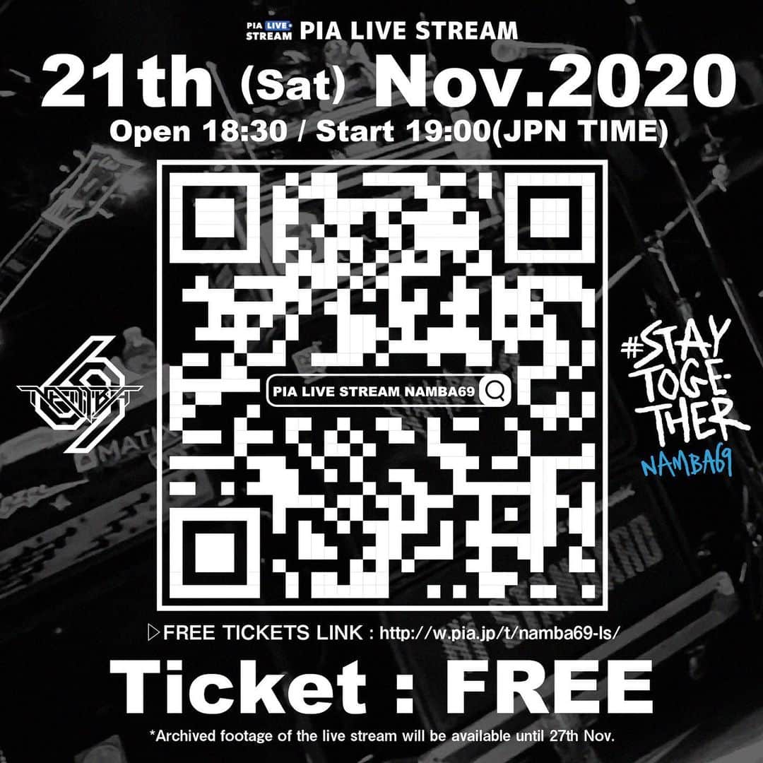 難波章浩さんのインスタグラム写真 - (難波章浩Instagram)「‪HEY‼️Watch our streaming live show on the 21th Nov. from all over the world‼️‼️👍😁‬  #NAMBA69 #STAYTOGETHER」11月19日 20時25分 - akihironamba