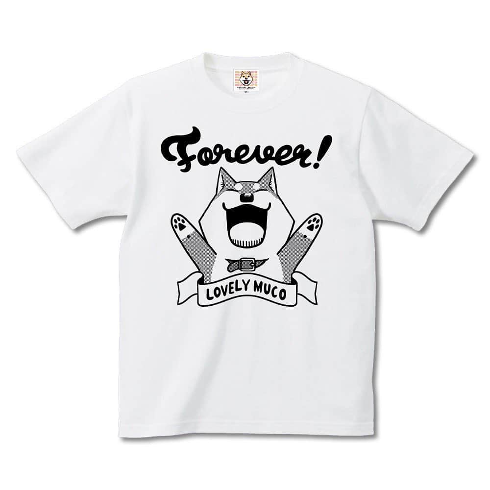 みずしな孝之のインスタグラム：「いとしのムーコ完結記念グッズ 「フォーエバームーコ」つくりました。 Tシャツは半袖と長袖のほか、 トレーナーとトートバックがあります。 11/27より悪意1000% https://akui1000.com で予約開始となります。よろしくです！」