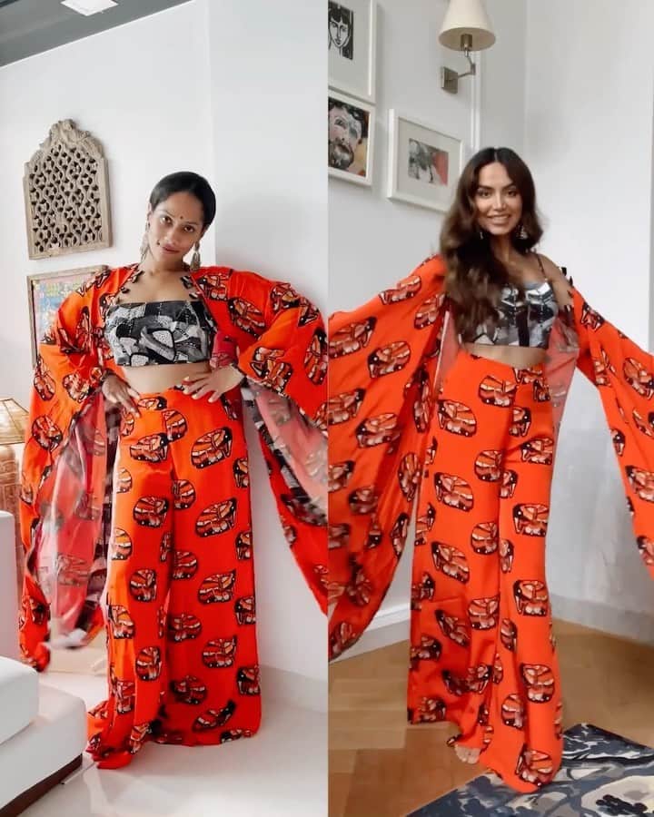 Diipa Büller-Khoslaのインスタグラム：「When the powerhouse @masabagupta styles you all the way from Mumbai to Amsterdam in her gorgeous new collection. Nothing but love for you and your brand @houseofmasaba 🤍🤍」