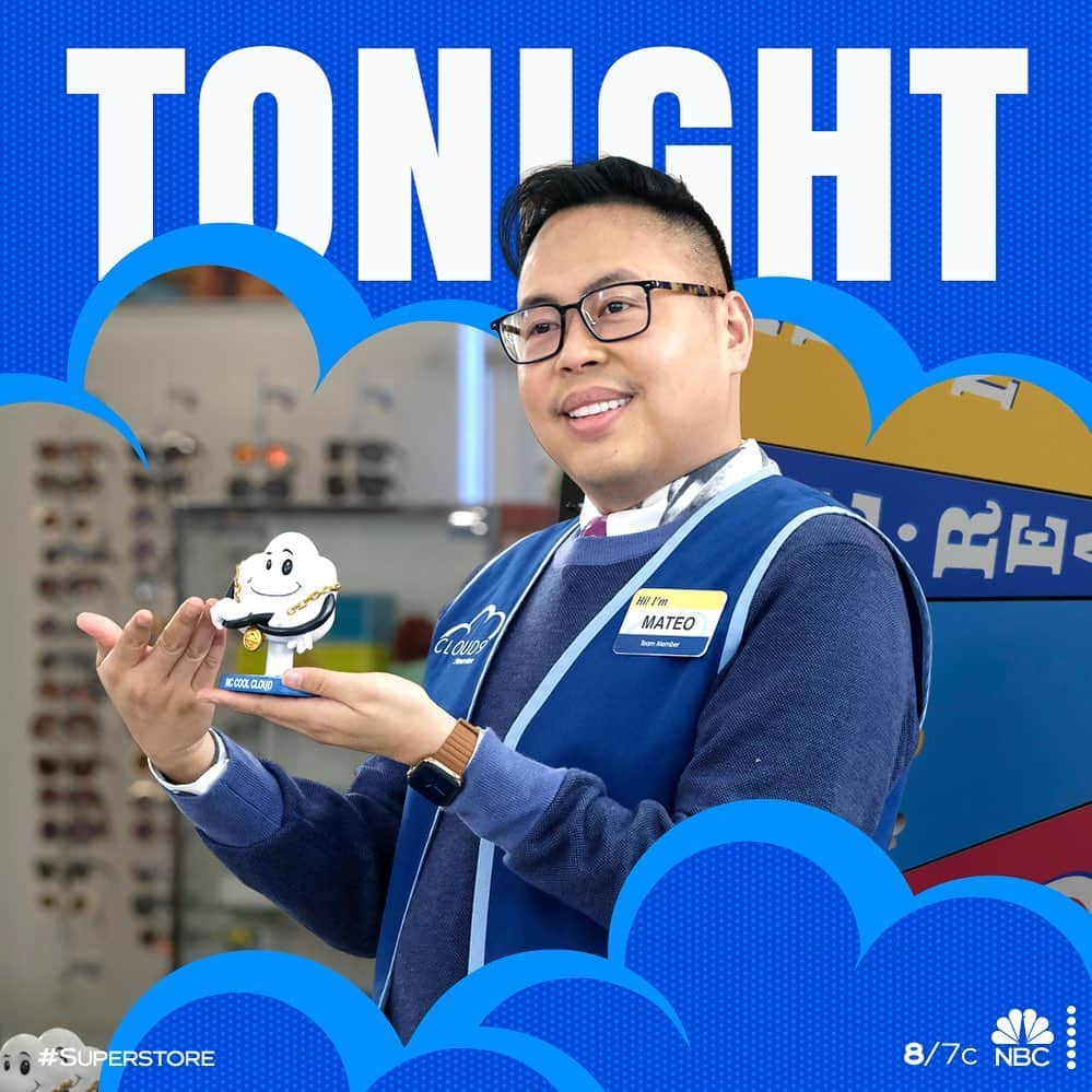 コルトン・ダンさんのインスタグラム写真 - (コルトン・ダンInstagram)「Tonight Mateo is handing out clouds. Vanna White style! Get yours! 8/7c @nbc #superstore」11月19日 23時17分 - captdope