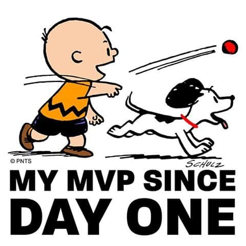 スヌーピーさんのインスタグラム写真 - (スヌーピーInstagram)「You've always been the MVP (Most Valuable Pup) in my book #tbt」11月19日 23時38分 - snoopygrams