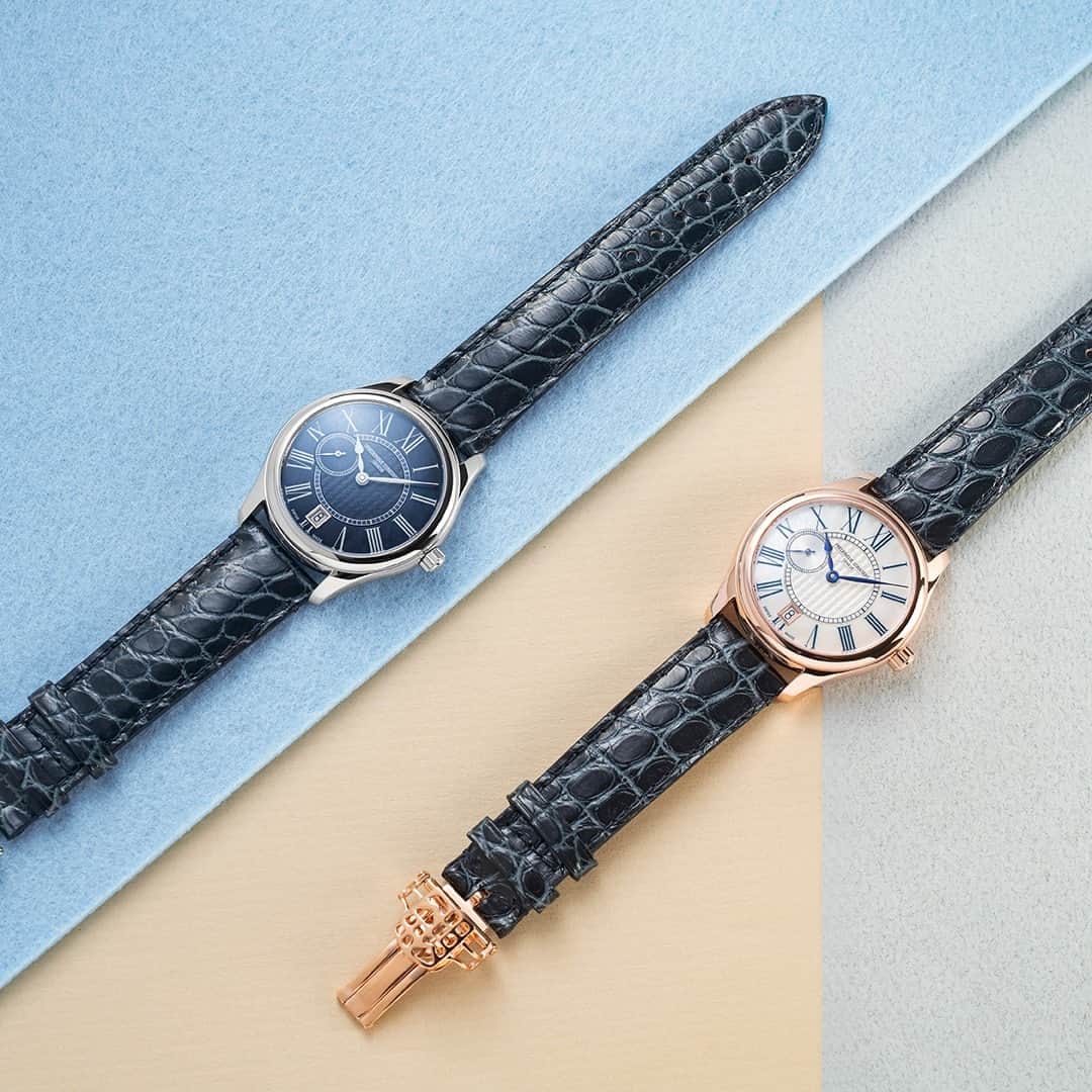 のインスタグラム：「An Ode to the Present Moment : The Ladies Automatic collection truly embodies the spirit of Frederique Constant with its original creations developed by and for women.✨   #FrederiqueConstant #AccessibleLuxury #LiveYourPassion #LadiesAutomaticSmallSeconds Check out the link in bio to learn more about the Ladies Automatic Small Seconds collection.」