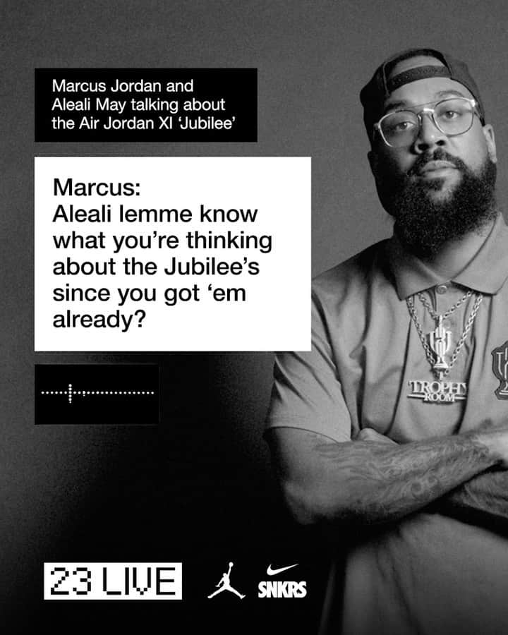 Jordanのインスタグラム：「Missed 23Live last week featuring @heirmj523 discussing all things XI with @AlealiMay and Leikeli47? Another episode is on the way with special guests, you don’t want to miss it. 👀」