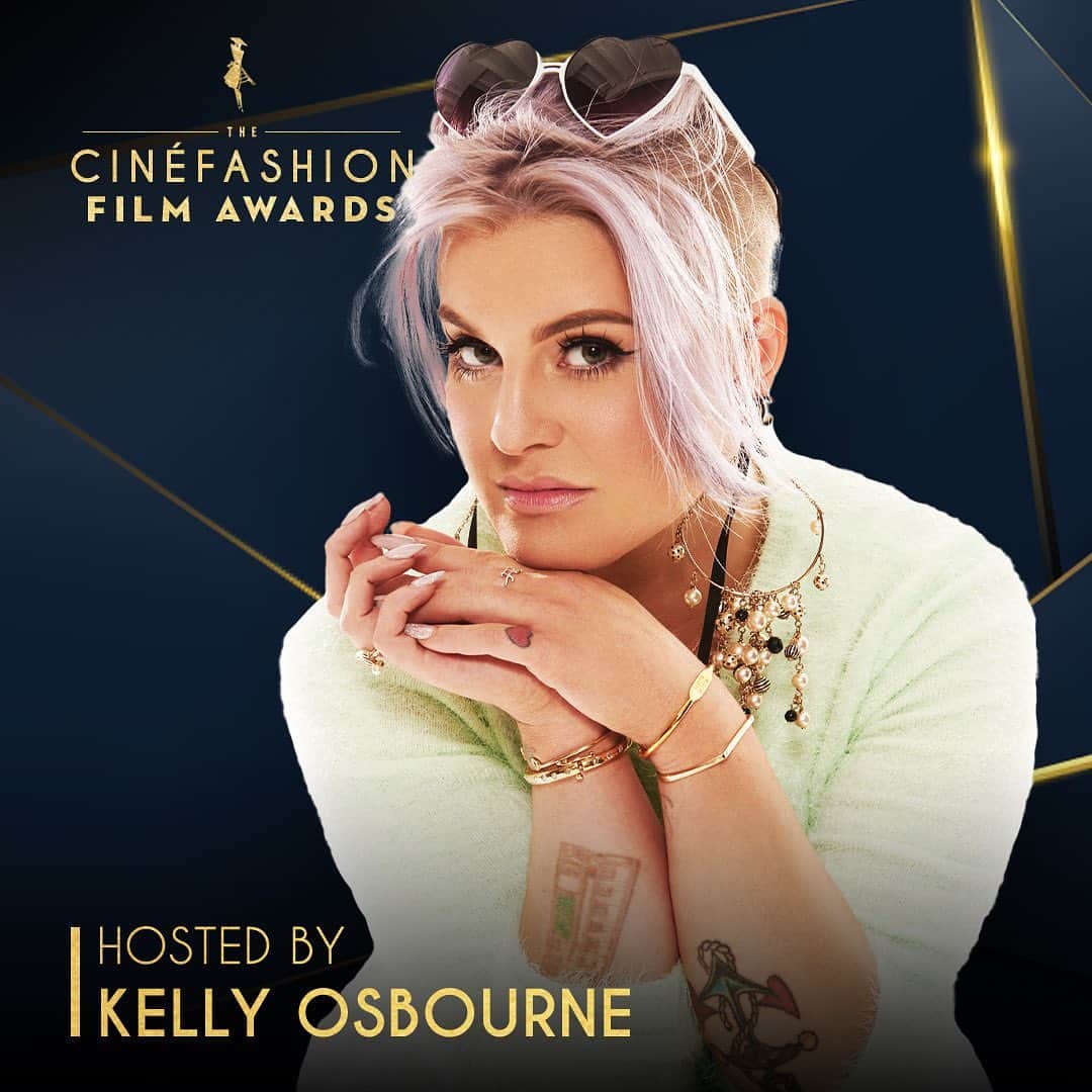 ケリー・オズボーンのインスタグラム：「The countdown to the CinéFashion Film Awards by @CinemoiOfficial has officially begun! Join me as I host the #CFFAs, a fabulous 2 day event where we'll be celebrating the best in fashion, film, & music! Stream the premiere on the CINÉMOI network on November 24th & 25th at 9 PM E!」