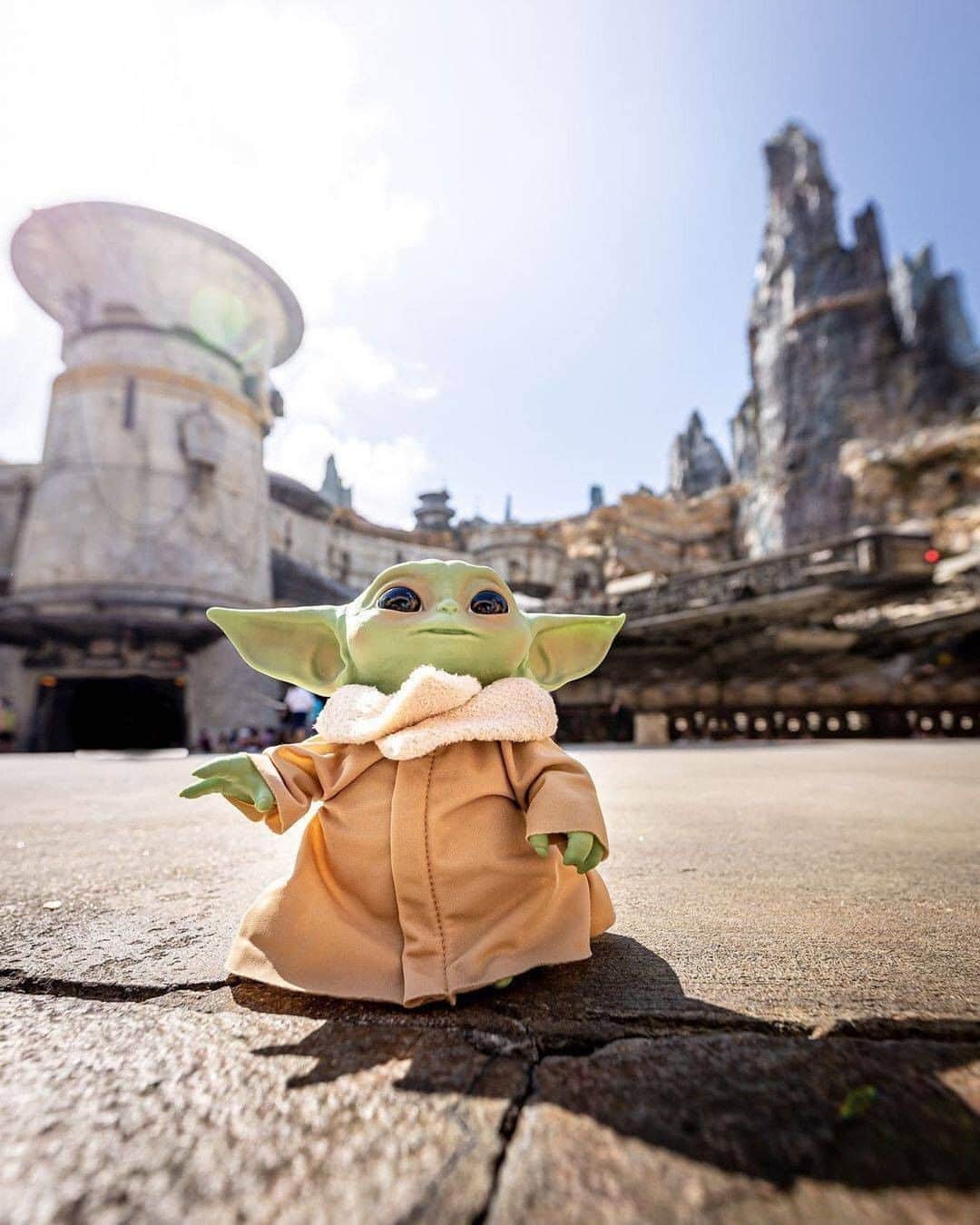 Walt Disney Worldのインスタグラム：「Batuu had the cutest visitor 🥺 #GalaxysEdge #WaltDisneyWorld (📷: @erniewcarr)」