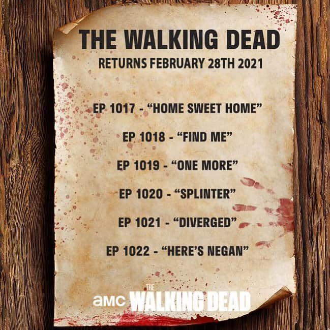 The Walking Deadのインスタグラム：「The Walking Dead returns February 28th for 6 bonus episodes. Catch the episodes early on AMC+  . . . #TheWalkingDead #WalkingDead #TWD」