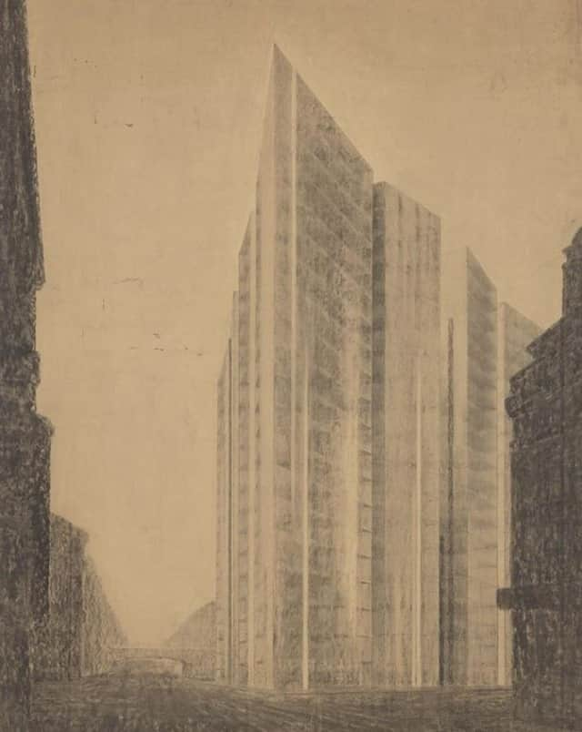 OFF-WHITE C/O VIRGIL ABLOHさんのインスタグラム写真 - (OFF-WHITE C/O VIRGIL ABLOHInstagram)「[premise image] friedrichstrasse skyscraper project, berlin-mitte, germany, 1921 via @miesvanderrohe」11月20日 4時00分 - off____white