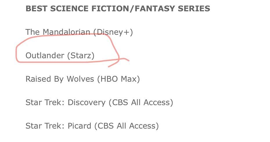 サム・ヒューアンさんのインスタグラム写真 - (サム・ヒューアンInstagram)「Whooo! 3 nominations for @outlander_starz @criticschoice Super Awards! 🤩」11月20日 4時00分 - samheughan