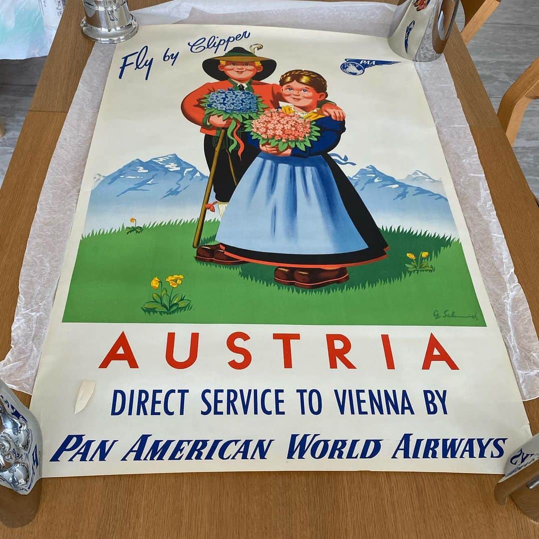 フィリップ・P・キーンのインスタグラム：「Late 40’s I believe. #vienna_austria #vintage #poster」