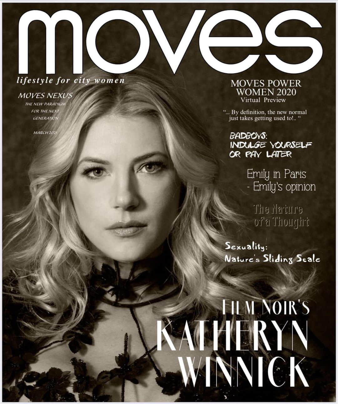 キャサリン・ウィニックのインスタグラム：「I am so deeply honored to be part of the MOVES POWER WOMEN 2020 issue. From the bottom of my heart, Thank you! @nymovesmagazine #powerwomen」
