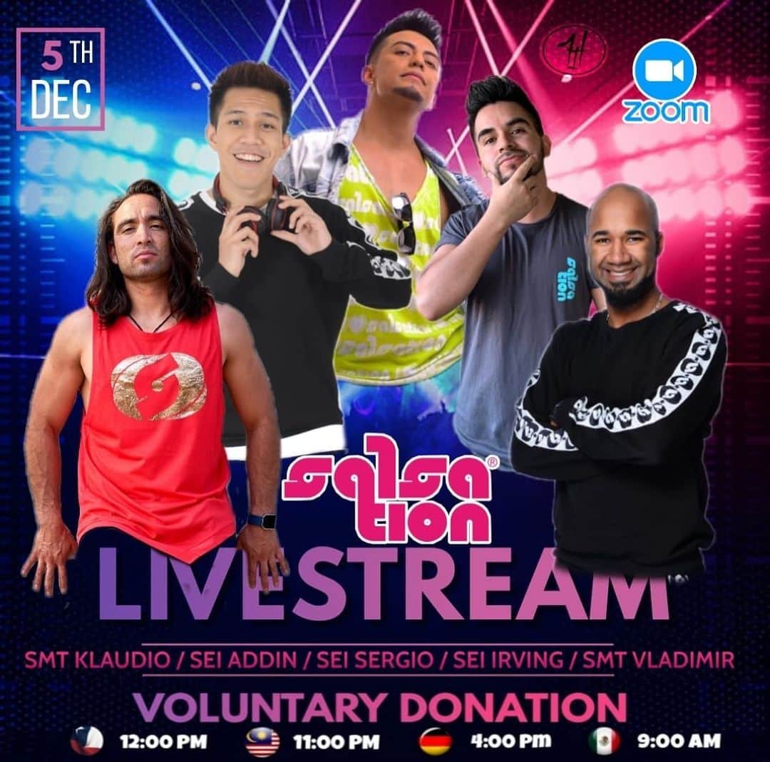 のインスタグラム：「Are you ready for this???  5/12 Super espacial Live Stream  SMT @vladimir.geronimo  SEI  @irviherrera  @serchflowstyle  @heyyyaddin  SMT @klaudioreies   Inscripciones con @heyyyaddin 🤏🏻  #salsation」