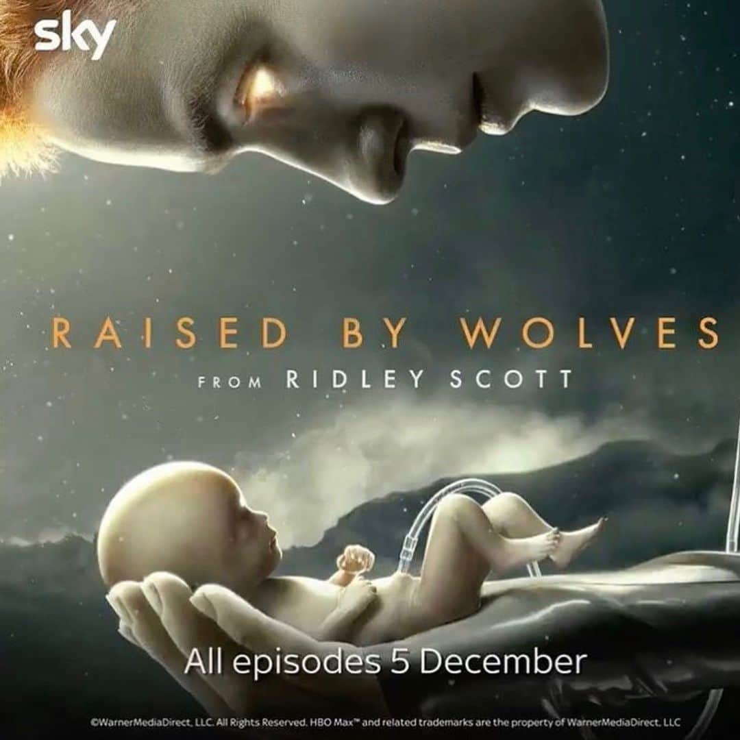 ジョーダン・ロクランさんのインスタグラム写真 - (ジョーダン・ロクランInstagram)「@raisedwolvesmax coming to the UK on @skytv December 5th!!   [Image Description: Mother looking down at a small newborn child cradled in her hands. Her eyes are glowing. The text across the image reads ‘Raised By Wolves from Ridley Scott. All episodes 5 December.’]  #RaisedByWolvesMax#RidleyScott#HBOMax#SkyTV」11月20日 5時53分 - thisisjordanloughran