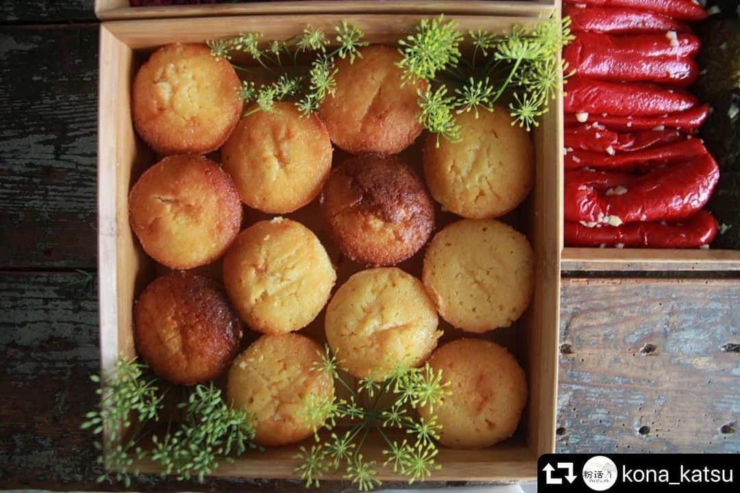 あやこのインスタグラム：「.  #repost @kona_katsu ・・・ ・ ＊concept 災害時用のリュックを見直したら スキムミルクを発見 便利さや気軽さだけではなく 粉末の栄養価や保存性の高さに 改めて頼もしさを覚えました お重いっぱいのカップケーキに姿を変えて リュックには新しいものを備えましょ  ＊point ミルクよりコクが少ないスキムミルク、 バターやバナナなどで補います ＊	使用粉末 #スキムミルク #脱脂粉乳  ＊栄養point  スキムミルクはカルシウムが豊富なのに、脂質が少ないのがうれしい特徴。 カリウムやマグネシウムなどのミネラルも含みます。   発酵暮らし家・料理研究家 みつはしあやこ @mitsuhashi_ayako   #粉活 #粉活アート #粉活アンバサダー #カルシウム #ミネラル」