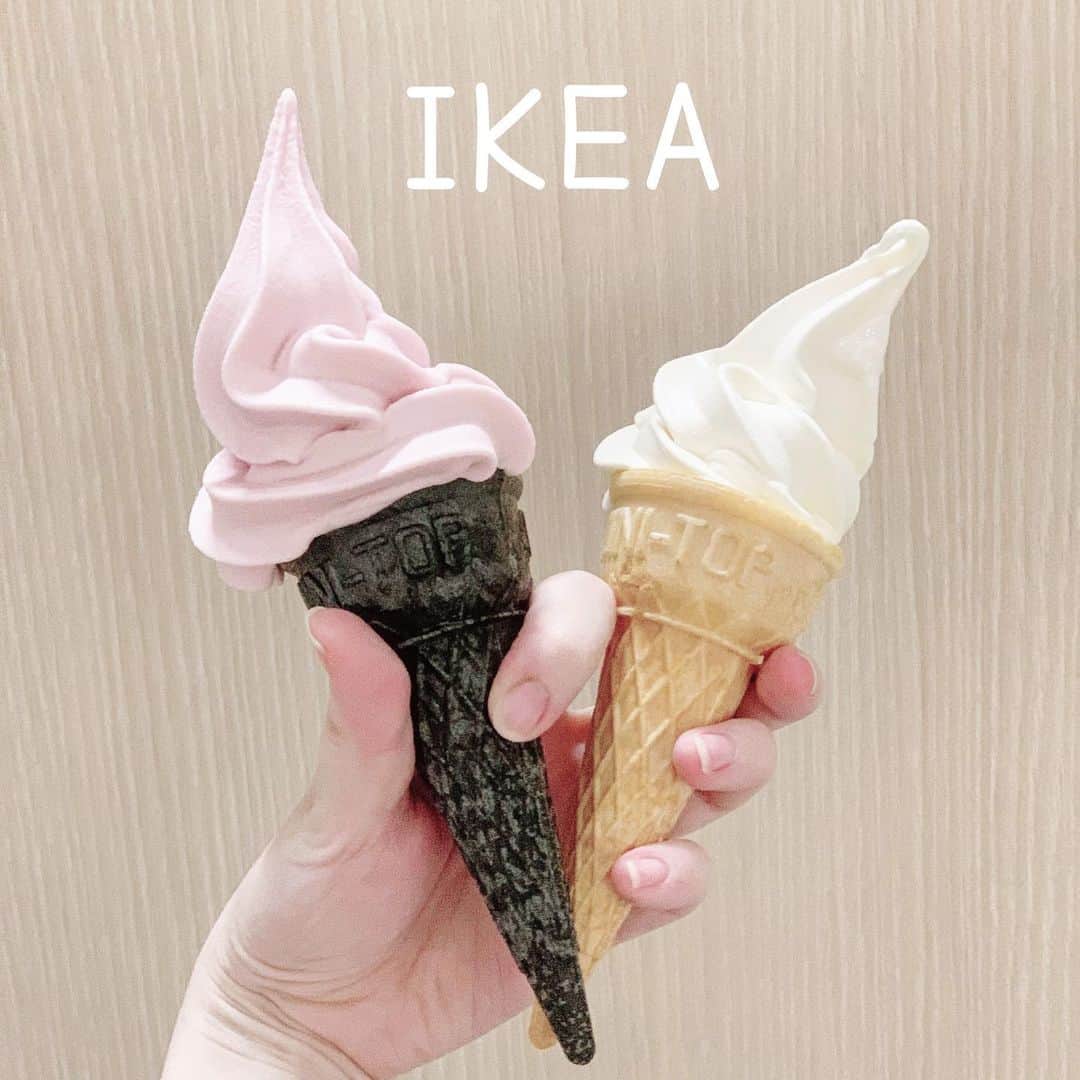 mariomi324のインスタグラム：「#IKEA でお買い物💕 長女ちゃんはしゃいで楽しそうだった👧🏻 お買い物後はやっぱコレだよね🍦 ♡ ♡ ♡ ♡ #3時のおやつ #おやつタイム #おやつの時間 #ソフトクリーム #スイーツ女子 #インスタ映えスイーツ #フォトジェニックスイーツ  #3歳 #3歳1ヶ月 #女の子ママ #姉妹ママ #kidsfashion #キッズコーデ #キッズファッション #今日のコーデ #ootd #outfit #子供のいる暮らし #子供とお出かけ #イケア #インテリア #interiordesign」