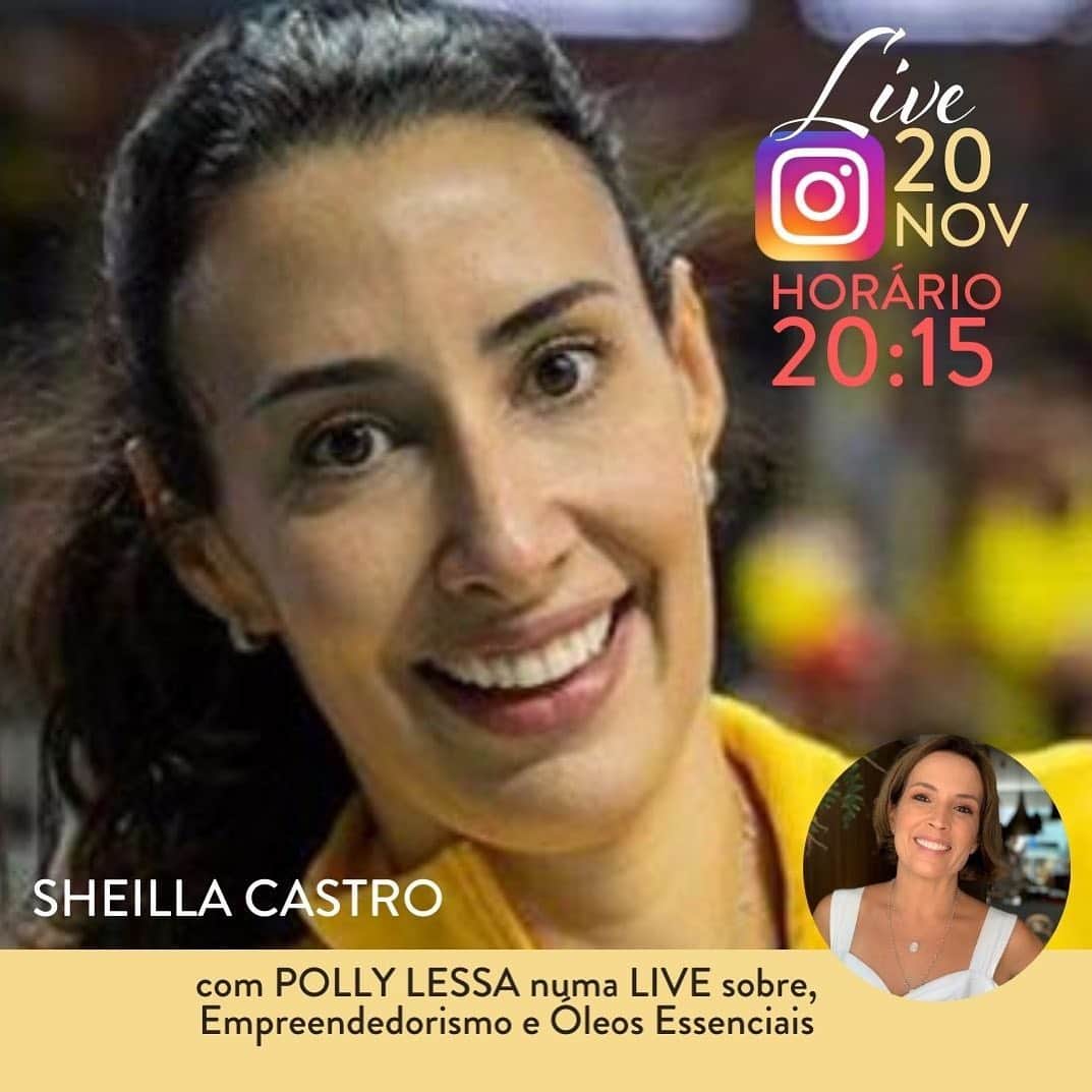 シェイラ・カストロのインスタグラム：「Gente, amanhã vou fazer uma live para falar de empreendedorismo e sobre os óleos essenciais @doterrabr. Vcs já tiveram medo de empreender? Vem comigo nessa live as 20:15!!! Com minha super convidada @pollylessa!!! #empreender #empreendedorismo #doterrabrasil #doterra #」
