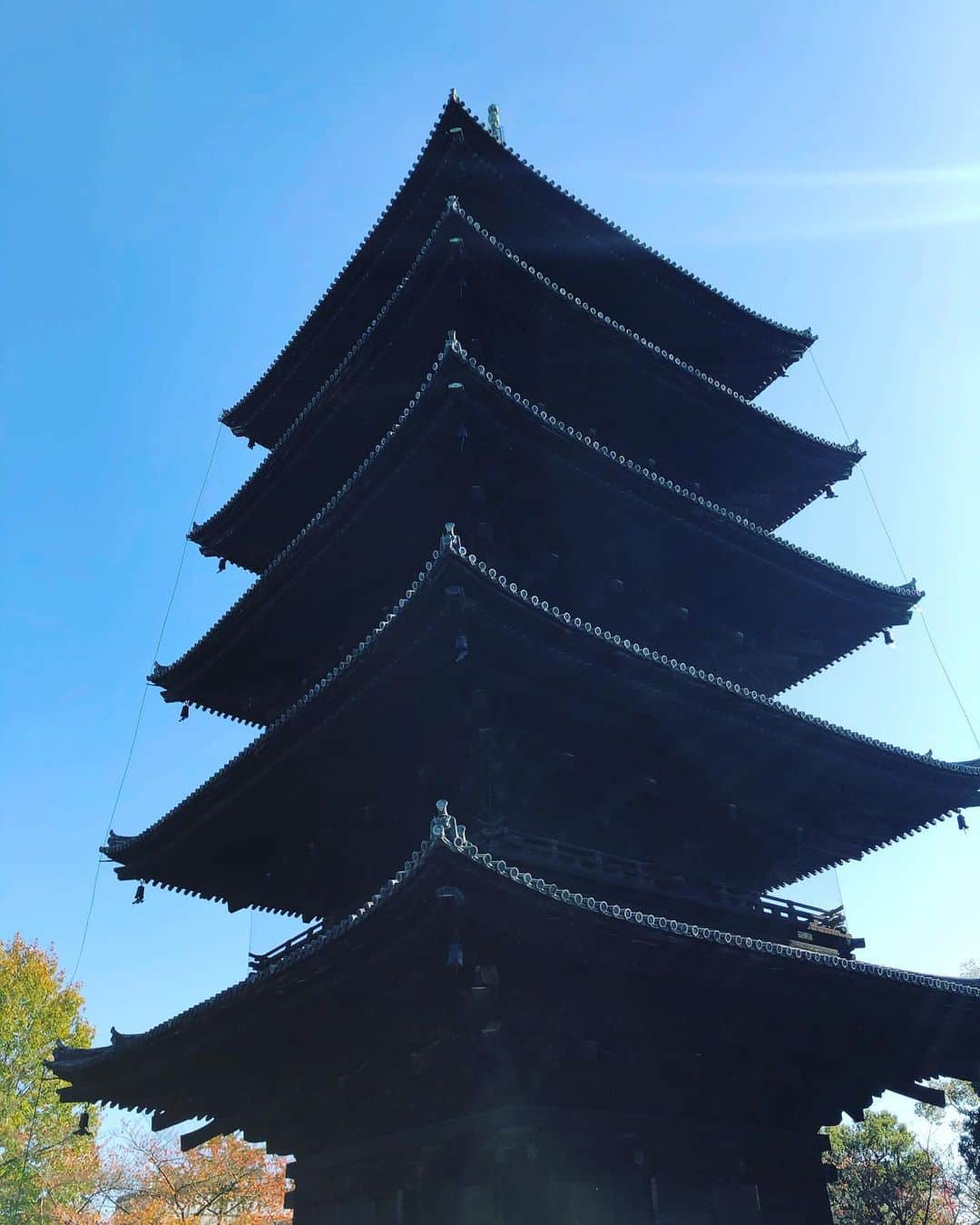 藤川球児さんのインスタグラム写真 - (藤川球児Instagram)「昨日は京都の東寺へ少しお邪魔しました。 お一人様観光だから写真の表情が…次からは1人でも笑おうか😁 紅葉🍁が綺麗ですね！ 清水寺に行きたくなりました。 #kyuji22  #京都観光」11月20日 9時33分 - fujikawa_kyuji22