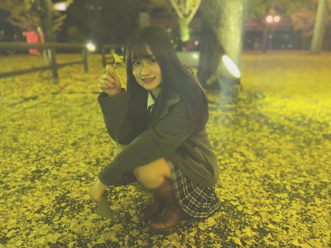 田中伊桜莉さんのインスタグラム写真 - (田中伊桜莉Instagram)「.  最近、暖かったから寒くなるのが楽しみ‪☺︎‬ 寒い寒い言いながら外歩きたい季節です  #熊本県庁 #銀杏 #銀杏並木 #冬」11月20日 20時03分 - iori_hkt48