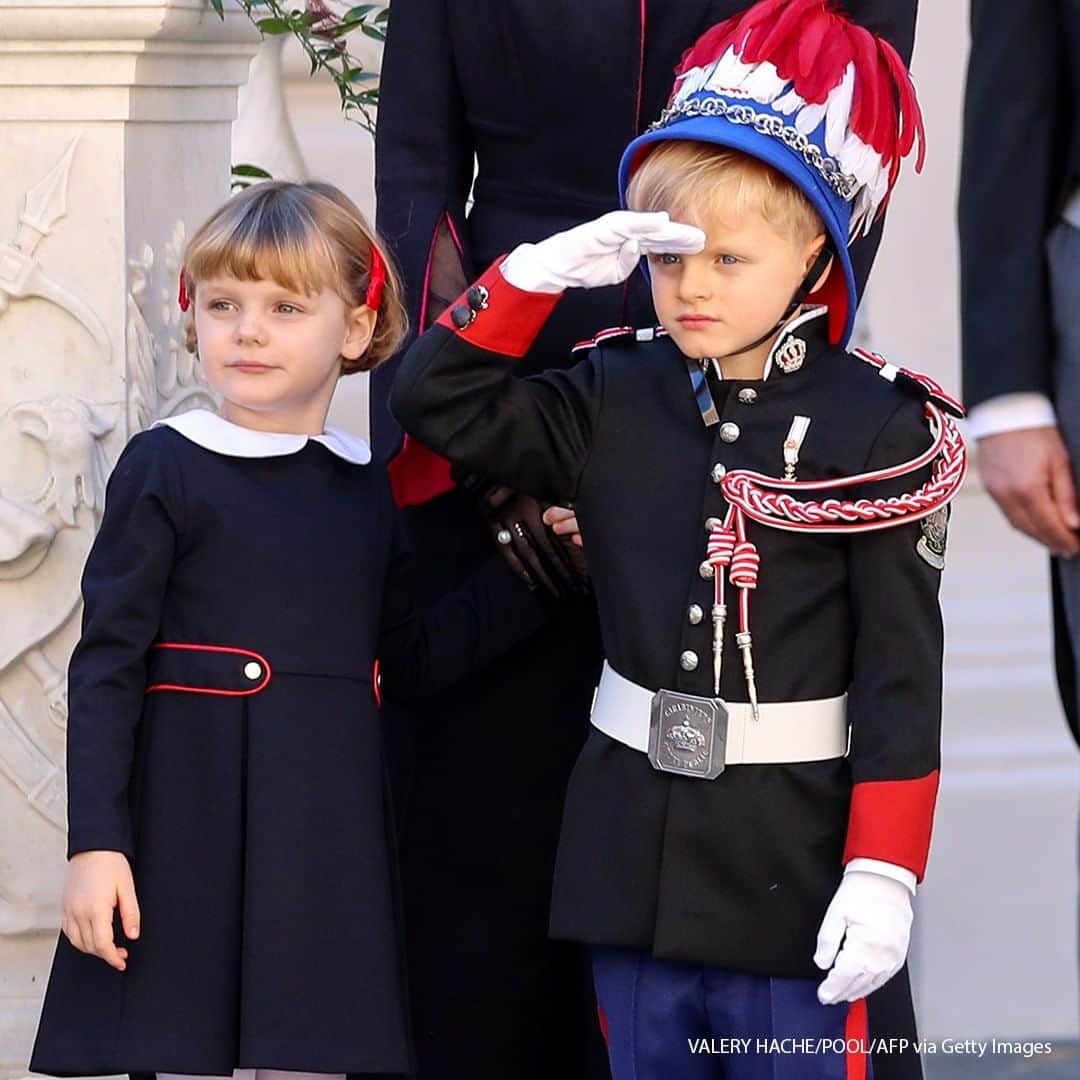 ABC Newsさんのインスタグラム写真 - (ABC NewsInstagram)「Prince Jacques of Monaco (R) salutes next to Princess Gabriella of Monaco (L) during the celebrations marking Monaco's National Day at the Palace in Monaco, on November 19, 2020. #monaco #royal」11月20日 21時00分 - abcnews