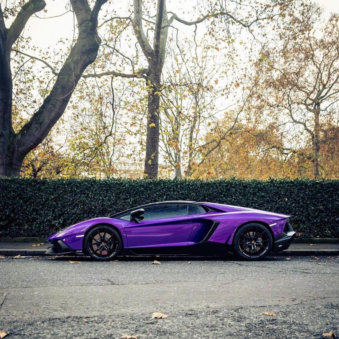 CarsWithoutLimitsさんのインスタグラム写真 - (CarsWithoutLimitsInstagram)「50th Anniversary Lamborghini Aventador in Viola Parsifae ☮️ Photo @tfjj   #carswithoutlimits #lamborghini」11月20日 12時45分 - carswithoutlimits