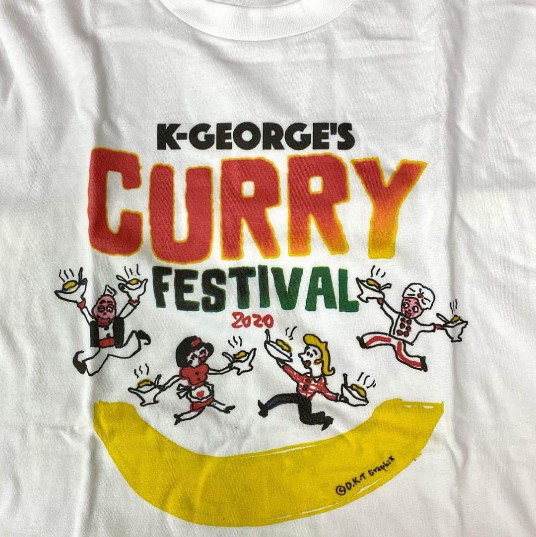 江口寿史のインスタグラム：「湯村テリー輝彦Ｔシャツ、無事ゲト戦記。」