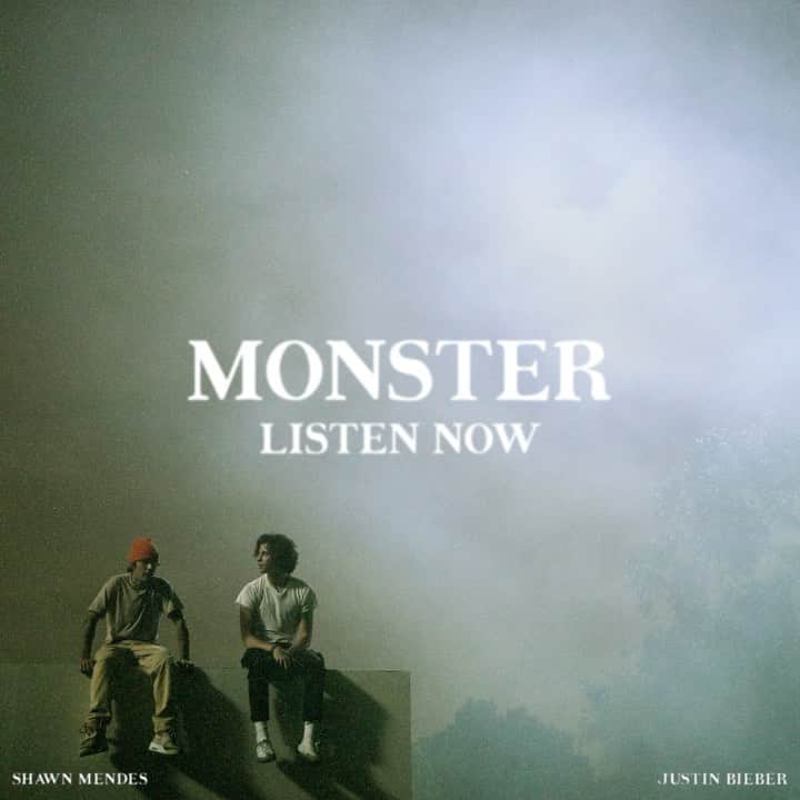 ショーン・メンデスのインスタグラム：「#MONSTER out now @justinbieber」