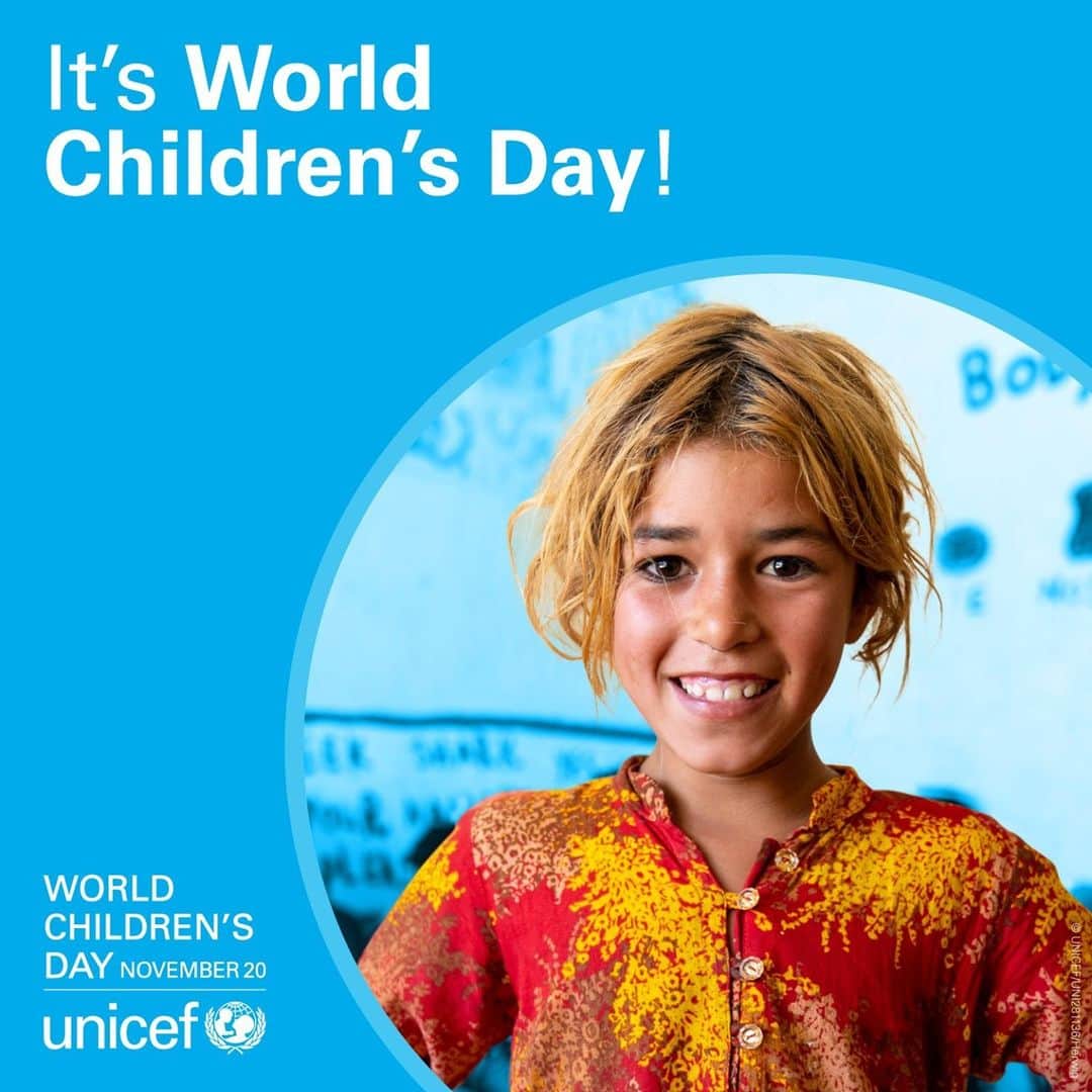 unicefさんのインスタグラム写真 - (unicefInstagram)「It’s #WorldChildrensDay!   As COVID-19 transforms life for us all, UNICEF is on the front line, delivering for children in over 190 countries and territories.   Together, we can reimagine a better world #ForEveryChild. Thank you for your support!」11月20日 14時15分 - unicef