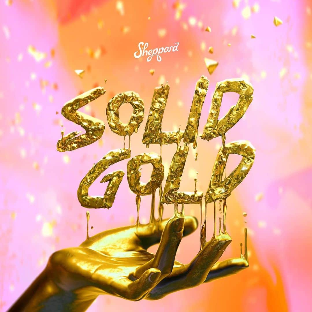 シェパードのインスタグラム：「Solid Gold is out today, Tuesday in Aus. Thank you @spotify for the New Music Friday Netherlands add! And the Music video will be released next Friday to the world! We can’t wait to hear what you think ✨ have a golden weekend ✨」