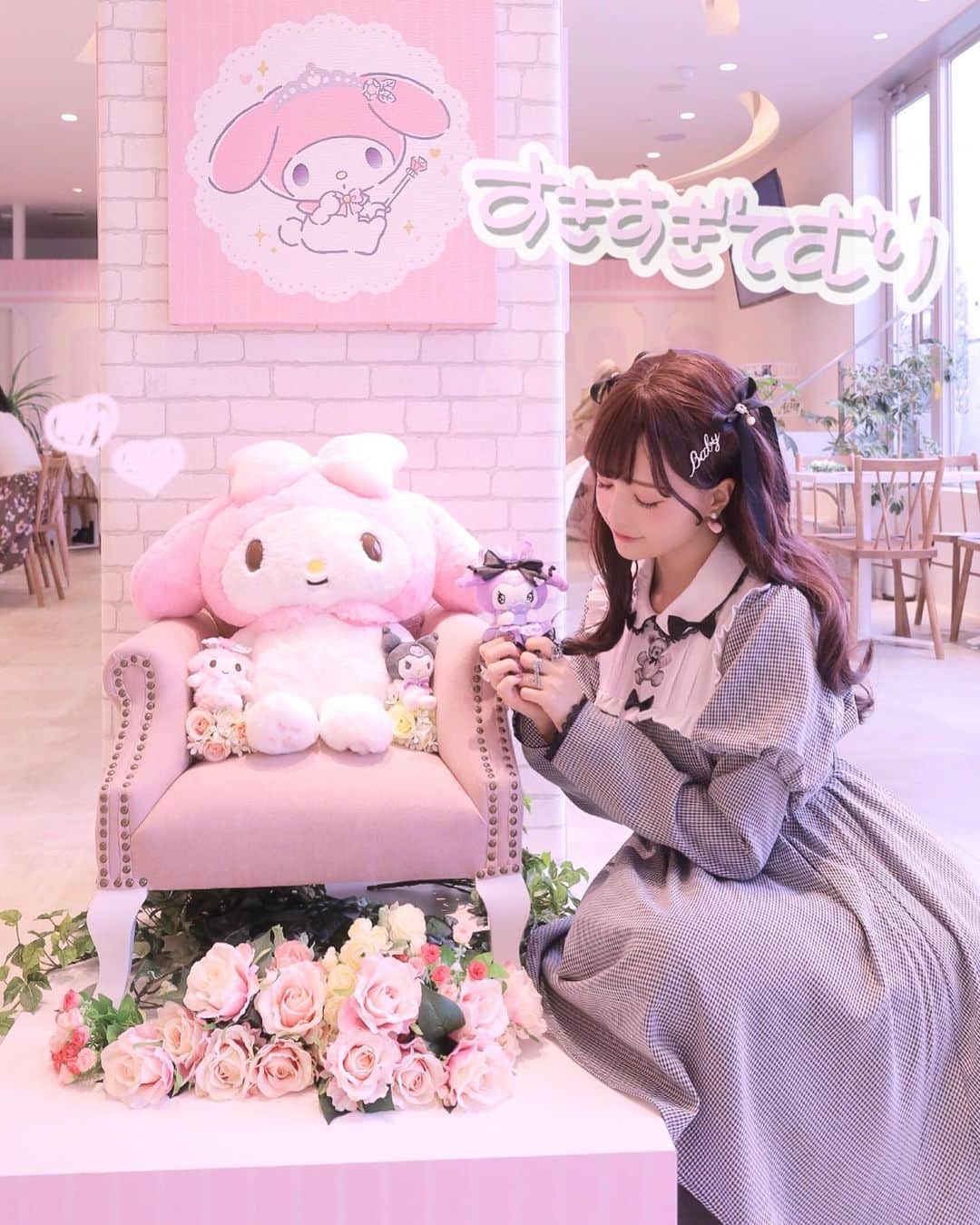 Chikako千佳子さんのインスタグラム写真 - (Chikako千佳子Instagram)「#dearmylove #kuromi #mymelody #sanrio #mymelodycafe #マイメロ #クロミ」11月20日 15時14分 - cindychikako