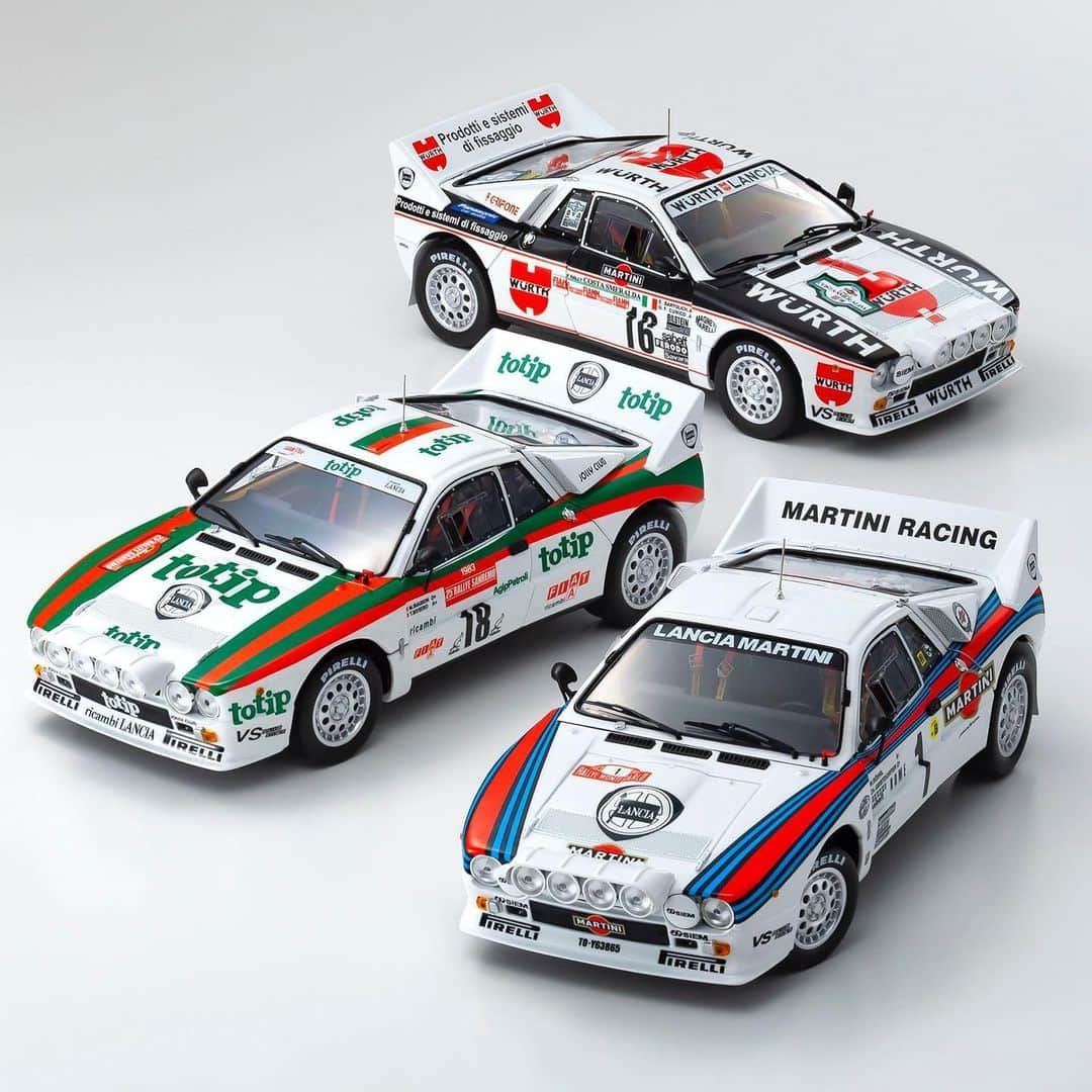 kyosho_official_minicar toysさんのインスタグラム写真 - (kyosho_official_minicar toysInstagram)「. 1/18scale Lancia Rally 037 1983 Monte Carlo # 1 (clear coat finish) [No.KS08306A]  1/18scale Lancia Rally 037 1983 Sanremo # 18 (clear coat finish) [No.KS08306B]  1/18scale Lancia Rally 037 1983 Costa Smeralda # 16 (clear coat finish) [No.KS08306C]  #kyosho #lancia #delta #lanciadelta #lanciarally #lanciaracing #retromobile #classiccar #carsofinstagram #martiniracing #wrc #vintagecar #rallycar #italy #ilovelancia #rallylegend #evolution #motorsport #lanciamartini #deltone #deltaintegrale #automotivephotography #ランチア #ラリー  www.kyosho.com」11月20日 18時23分 - kyosho_official_minicar_toys