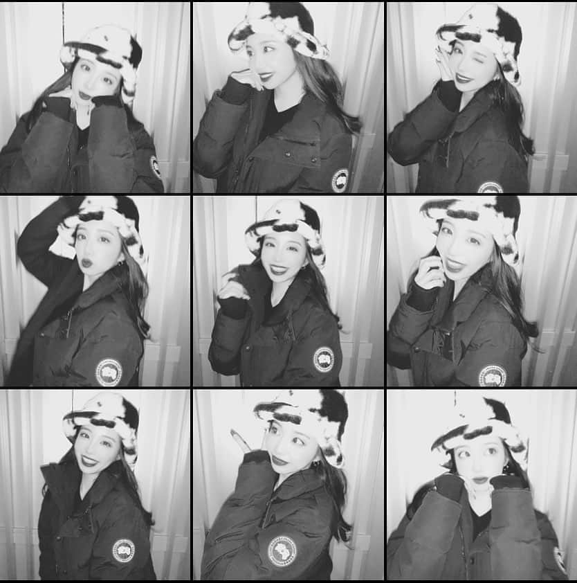 秋本鈴果のインスタグラム：「どれがすきぃ？♡ . .  #me#my#selca#‪make#cosme#ootd#fashion#Canadagoose#photo#follow#followme#instalike#instagood#trip#美容#美容院#サロン#カラコン#冬コーデ#冬メイク#いいね返し#ダイエット#くびれ作り #モデル#グラビア#ファッション#ライブ配信#バケツハット#フォローミー」