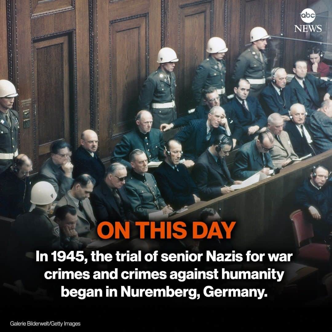 ABC Newsさんのインスタグラム写真 - (ABC NewsInstagram)「TODAY IN HISTORY: The trials of senior Nazis for war crimes and crimes against humanity began in Nuremberg, Germany in 1945. #nurembergtrials」11月20日 19時00分 - abcnews