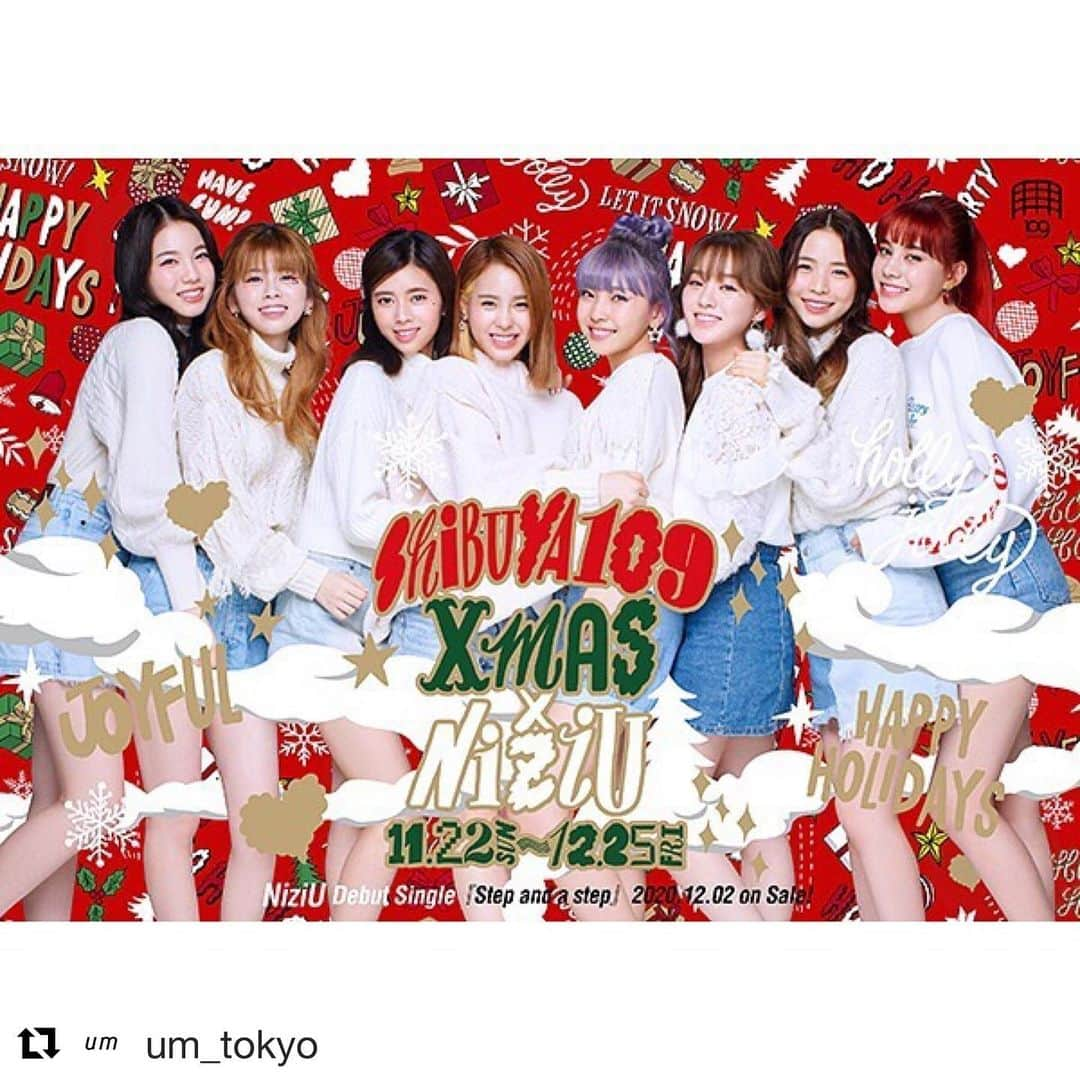 関根正悟さんのインスタグラム写真 - (関根正悟Instagram)「🌈🎄🎅🏻🌟🎁🎶✨💫 ・ 題字やら色々楽しく描かせて頂きました🌈✍️ 11/22(SUN)-12/25(FRI)まで、全国のSHIBUYA 109でぜひビジュアル見てくださいね👀渋谷店はシリンダーにも登場🌈🔥 ・ #Repost @um_tokyo with @get_repost ・・・ SHIBUYA109 XMAS × NiziU Art Director：鈴木利幸 (united lounge tokyo) Graphic Designer：川岸涼子 (united lounge tokyo) Photographer ： TAKAKI_KUMADA Stylist : 小谷雄太 (UM) Hair : GO UTSUGI (PARKS) Make up : DAKUZAKU (TRON) Illustrator : Shogo Sekine #stylist #小谷雄太 #umtokyo #109 #shooting #NiziU  #shogosekine.」11月20日 19時38分 - shogosekine0319