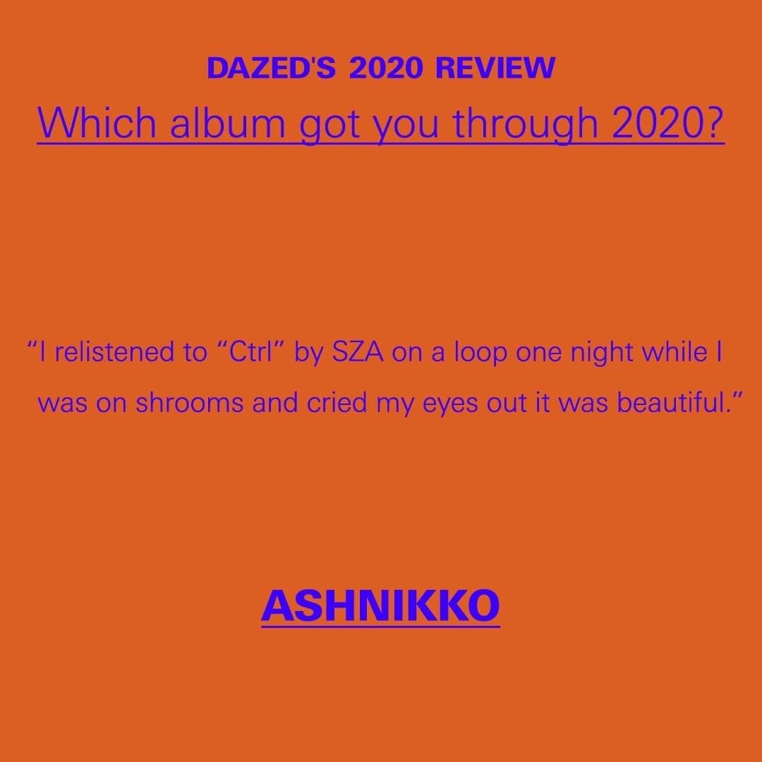 Dazed Magazineさんのインスタグラム写真 - (Dazed MagazineInstagram)「Same, @ashnikko. Same. 😭   Tap the link in bio to see this and more responses to the #Dazed2020Review pop quiz from the likes of @katemossagency to @fireboydml 📲」12月19日 23時31分 - dazed