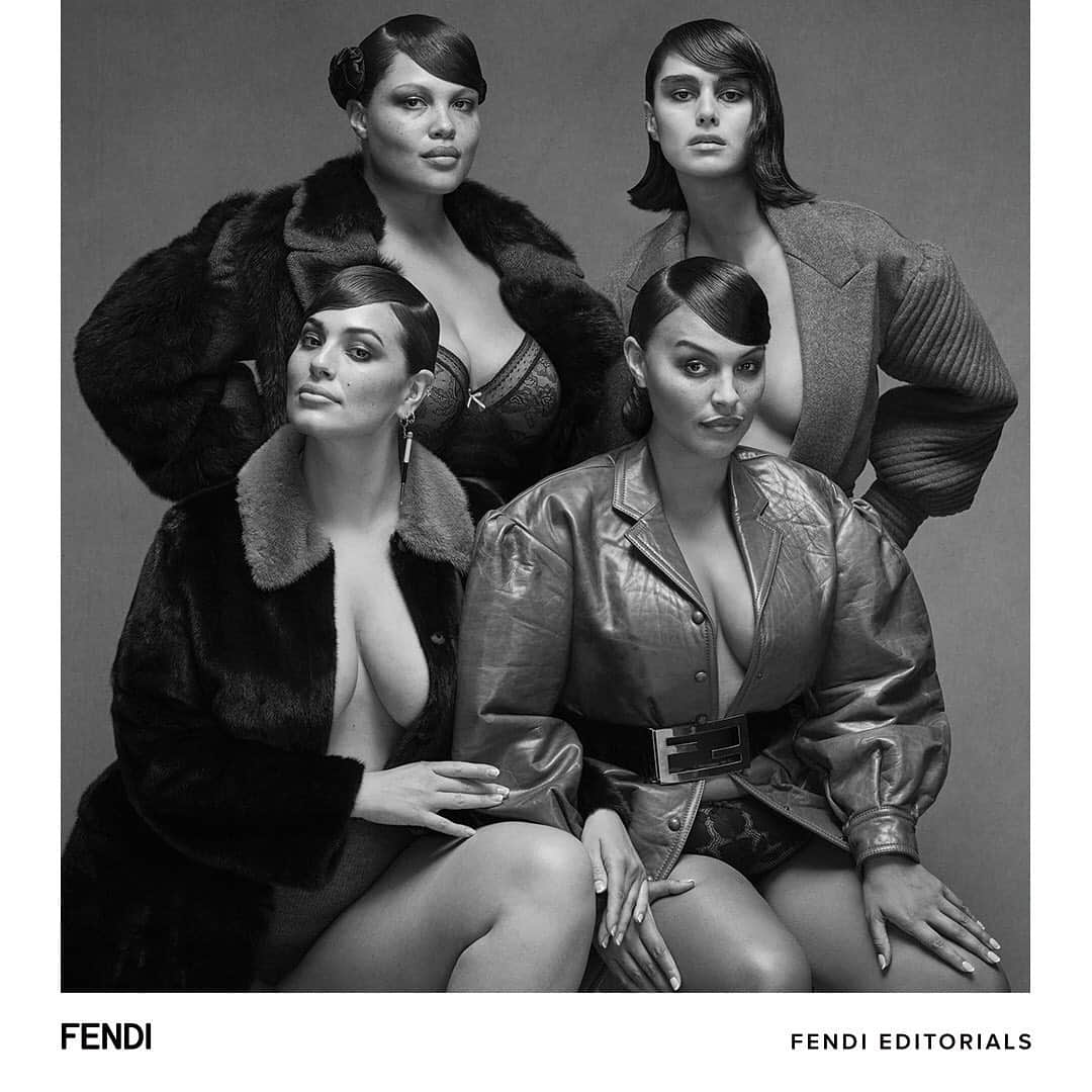 Fendiさんのインスタグラム写真 - (FendiInstagram)「“Confidants, friends, sisters... and pioneers: because their achievements are important for millions of women.” – @vogueitalia  @alvaclaire, @palomija, @ashleygraham, and @jilla.tequila join forces in the magazine’s December issue.  #FendiFW20 #FendiEditorials  Editor-in-Chief: @Efarneti Creative Director: @FerdinandoVerderi Casting Directors: @pg_dmcasting, @Samuel_Ellis Alva, Ashley, Paloma @imgmodels, Jill @musemodelsnyc Photographer: @EthanJamesGreen Makeup: @dickpageface @statementartists Hair: @JimmyPaulhair @susanpricenyc Manicure: @YukoTsuchihashi @susanpricenyc On set: @christopheragency」12月19日 23時54分 - fendi
