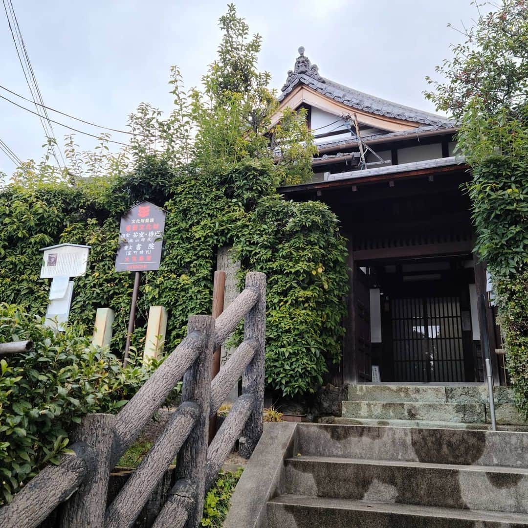 松本康太さんのインスタグラム写真 - (松本康太Instagram)「『出世石』京都駅から電車で15分！地元のパワースポット(山崎の天王山の合戦の折、秀吉がこの石に腰を下ろして采配を振るったことから「出世石」と呼ばれている石)！を里山ウオーキング♪これで良いことあるある探険隊(^o^)/  JR山崎駅➡️妙喜庵(千利休の茶室)➡️天王山登り口(地獄坂)➡️宝積寺(秀吉出世石と秀吉が一夜で建てたと伝えられている「一夜の塔」)➡️天王山山頂➡️小倉神社➡️阪急西山天王山駅。約1時間45分のめちゃくちゃ歩きやすい初心者コース♪  #京都#大山崎#天王山#天王山の戦い#豊臣秀吉#出世石#妙喜庵#千利休#茶室#山崎#宝積寺#一夜の搭#小倉神社#西山天王山#地元#レギュラー松本#あるある探険隊#ウォーキング#トレッキング#登山#乙訓#パワースポット」12月19日 18時26分 - aruarutankentai.matsumoto