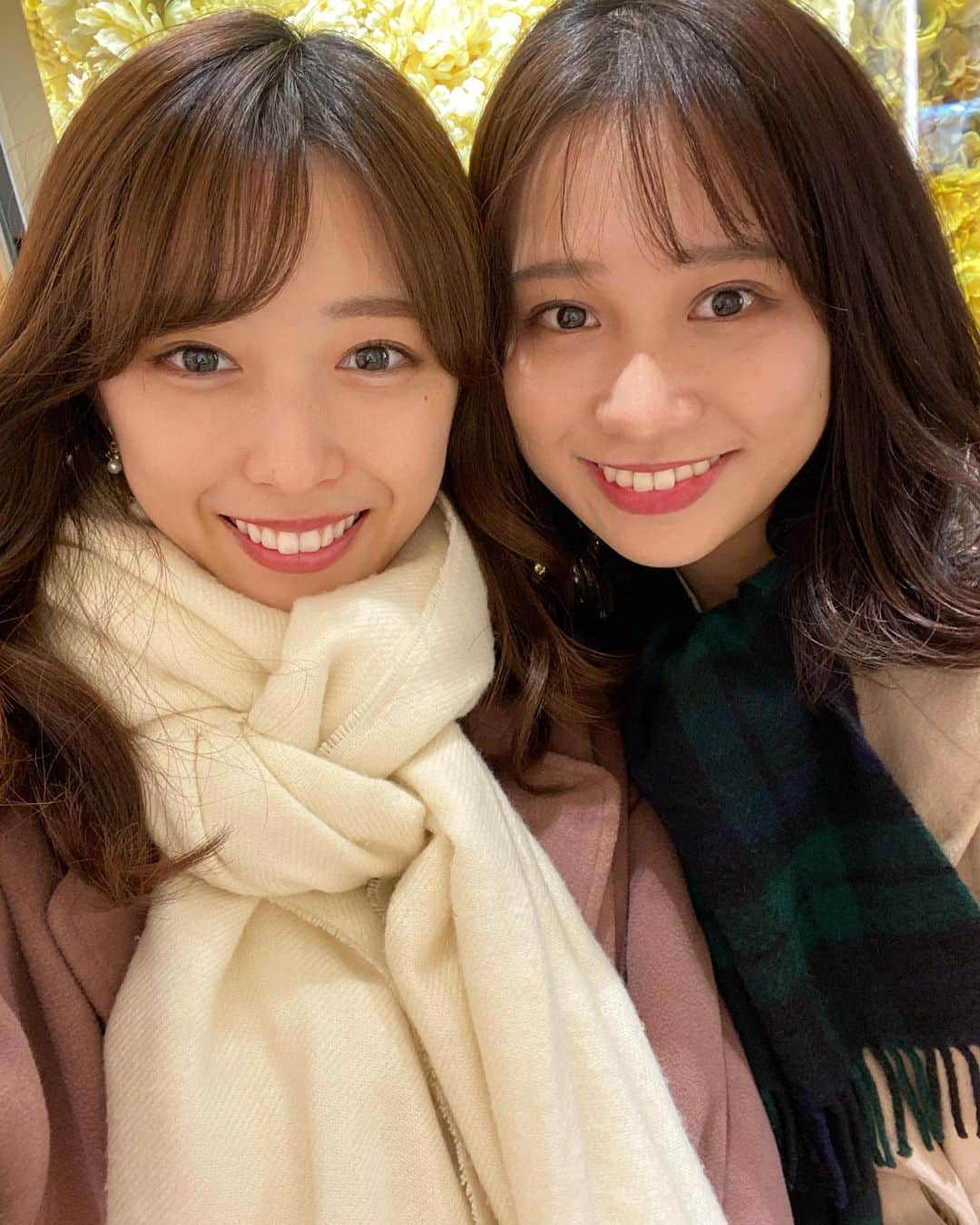 生形由佳のインスタグラム：「この間、ななみんとランチに行ってきました🤤  初めましてとは思えないくらい 話が尽きなくて、楽しかった〜🥳  【L’OCCITANE CAFE 】 オ二オングラタンスープを食べてあったまりました🧣 冬はついつい食べすぎてしまいますね🙄  #東京カフェ  #渋谷カフェ #loccitane」