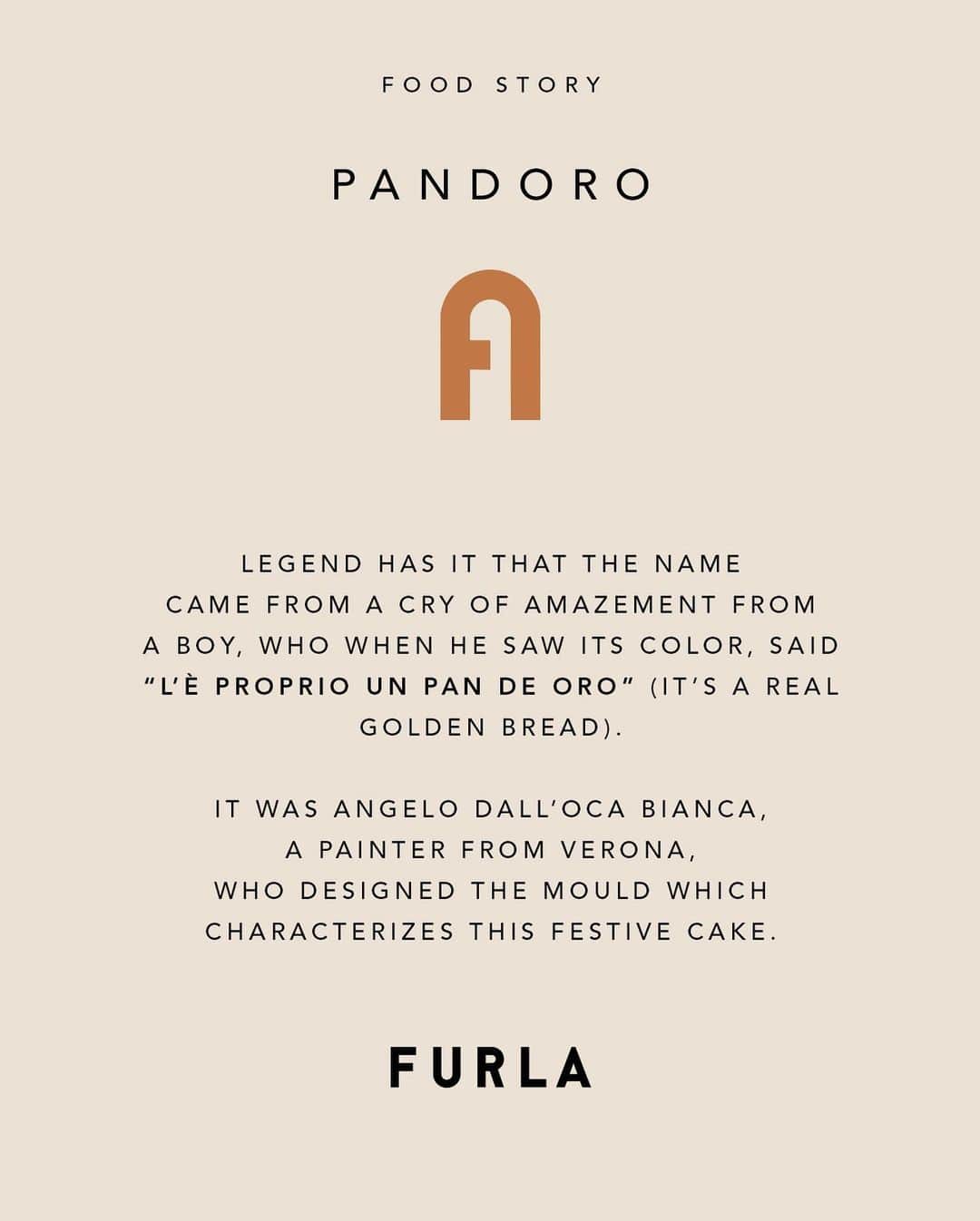 フルラさんのインスタグラム写真 - (フルラInstagram)「When style meets sweets. Do you know that the taste of the Pandoro made a boy cry? Swipe left to read more about this legend.  #thefurlasociety #furlafeeling #newcollection #furla #accessories #fashion #furlagift」12月19日 20時11分 - furla