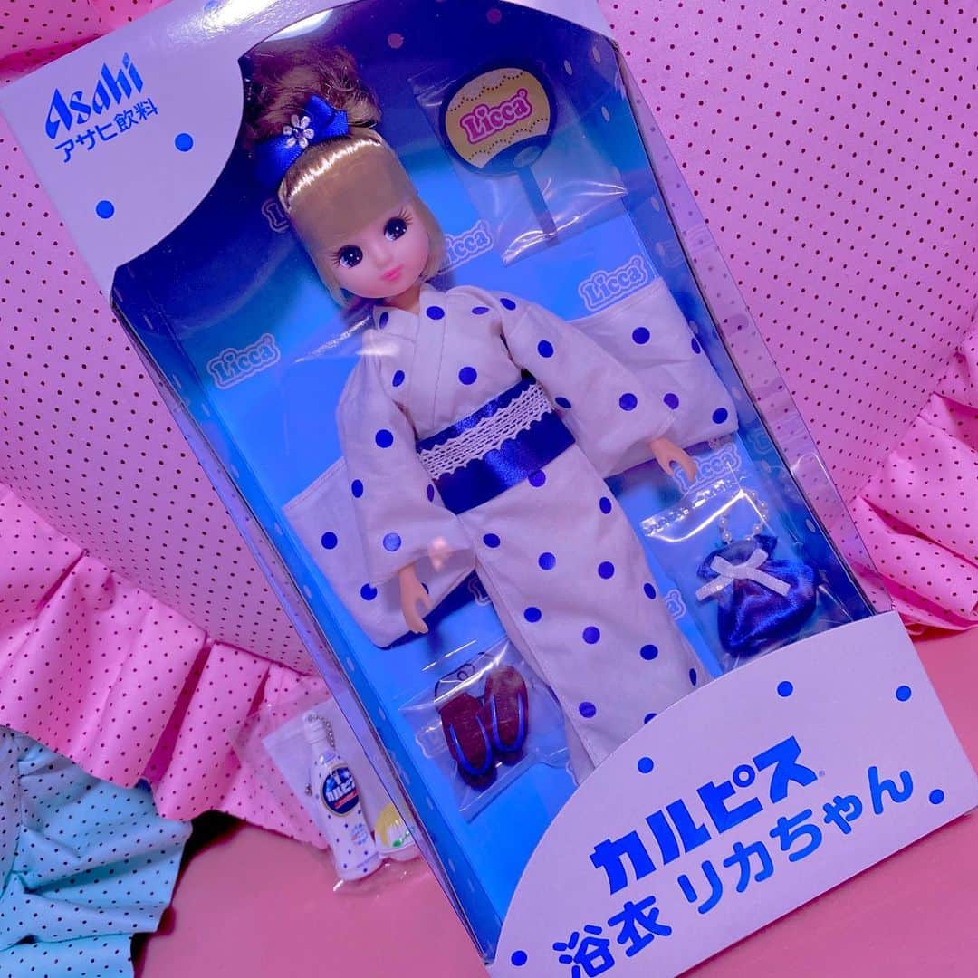 のインスタグラム：「カルピスリカちゃん当たった💝 うれしい〜🎉  #リカちゃん #アサヒ飲料 #当選品 #当選」