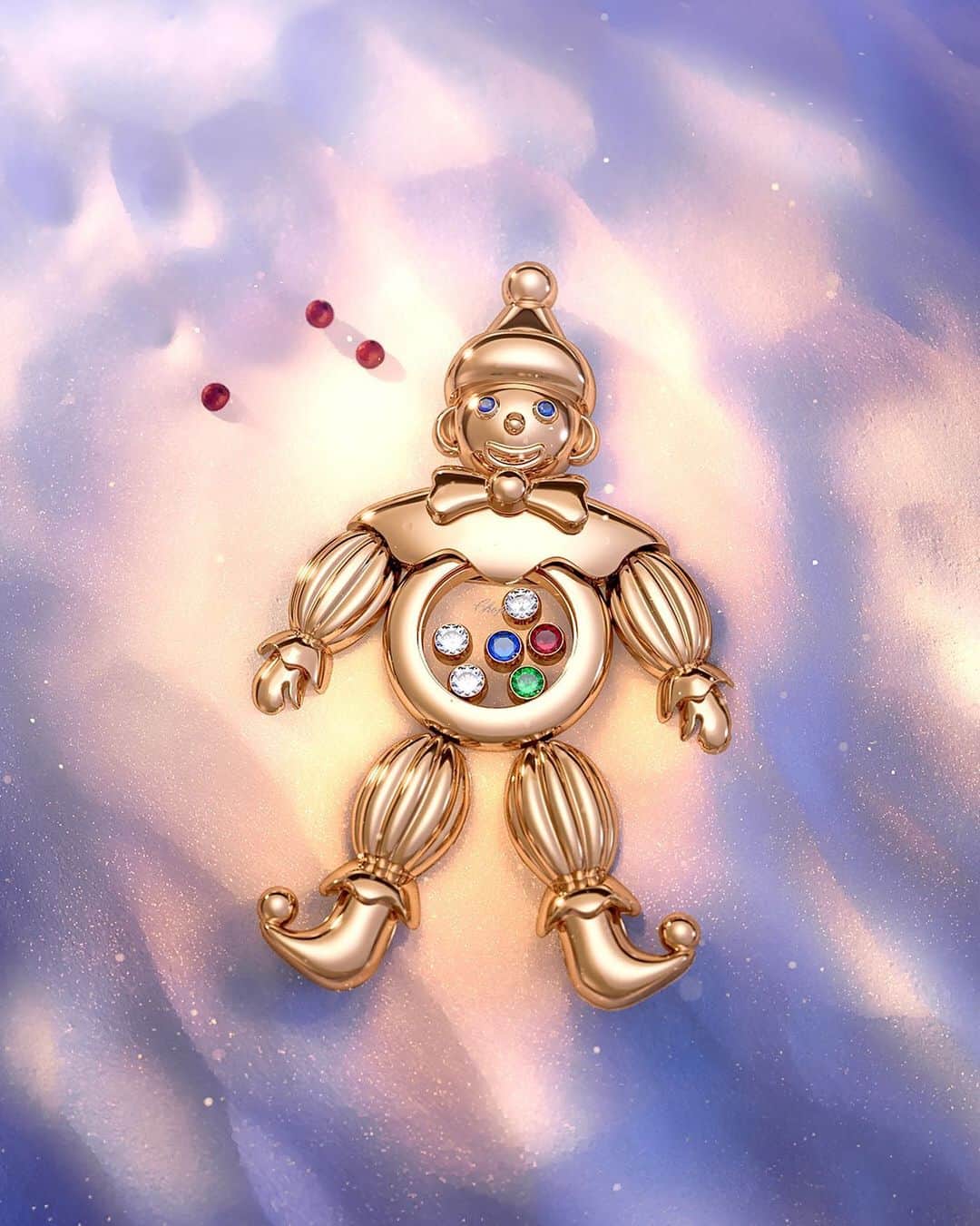 のインスタグラム：「Flawless expression of the House's whimsical and innovative spirit, the Clown is the ideal present for the bold dreamers.  #ChopardGift #ChopardHappyClown」