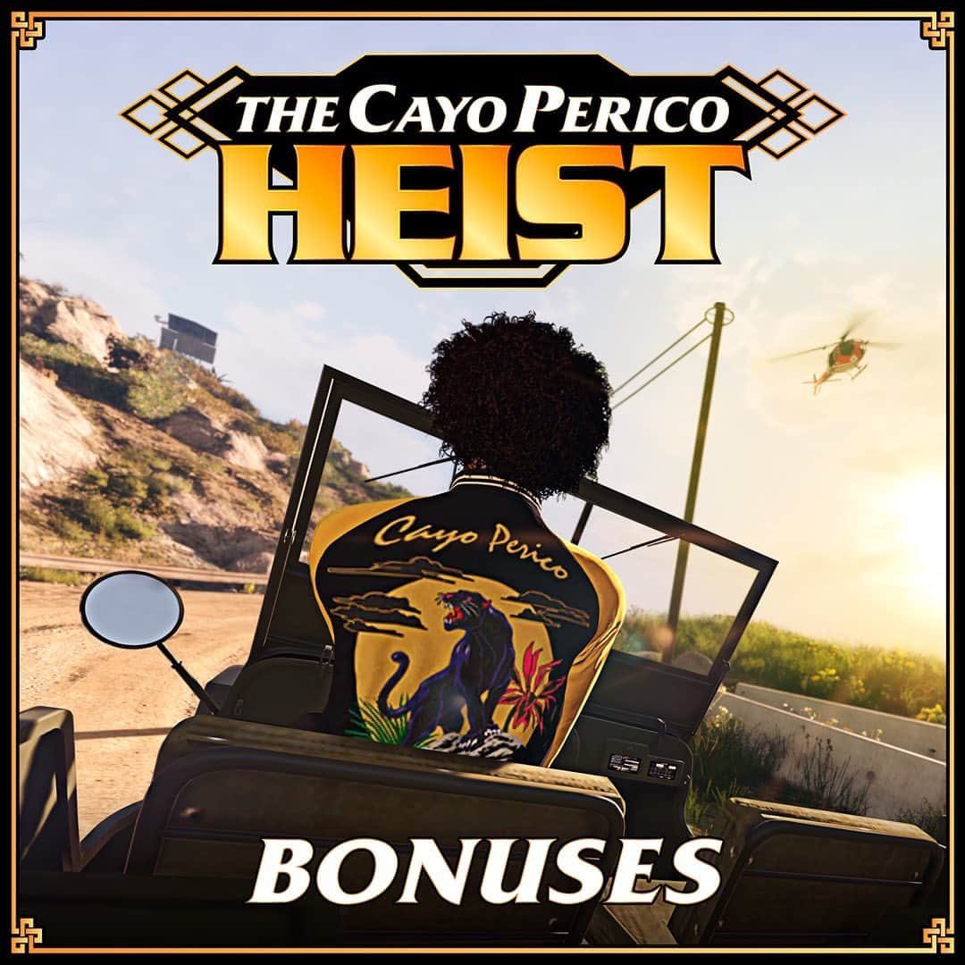 ロックスター・ゲームズさんのインスタグラム写真 - (ロックスター・ゲームズInstagram)「The Cayo Perico Heist marks a new era for Heists in GTA Online and we are celebrating with a slew of perks and bonuses, including a free vehicle coming this weekend as a reward for completing The Heist Challenge.  Details at the Rockstar Newswire (link in bio)」12月16日 2時02分 - rockstargames