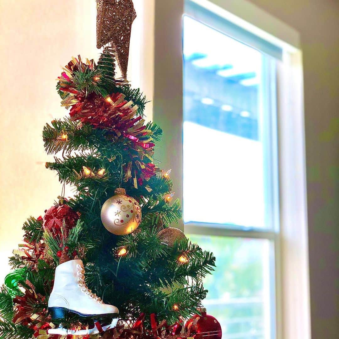 のインスタグラム：「My favorite ornament. 大好きなオーナメント。 #skatingboots #christmastree」