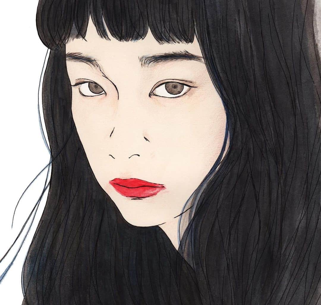 マエガミマミのインスタグラム：「雑誌ケトル VOL.57 曽我部恵一さん連載小説「メメント・モリタ」第七章 挿絵 #メメントモリタ」
