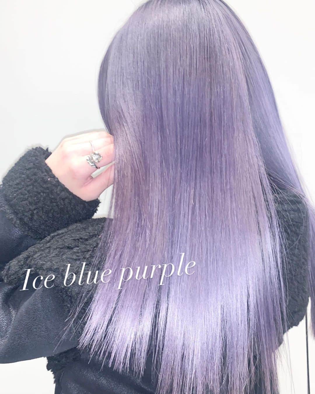 原涼香のインスタグラム：「𝐢𝐜𝐞 𝐛𝐥𝐮𝐞 𝐩𝐮𝐫𝐩𝐥𝐞 上品で儚い 冬のハイトーン🦋🤍 ㅤㅤㅤㅤㅤㅤㅤㅤㅤㅤㅤㅤㅤ」