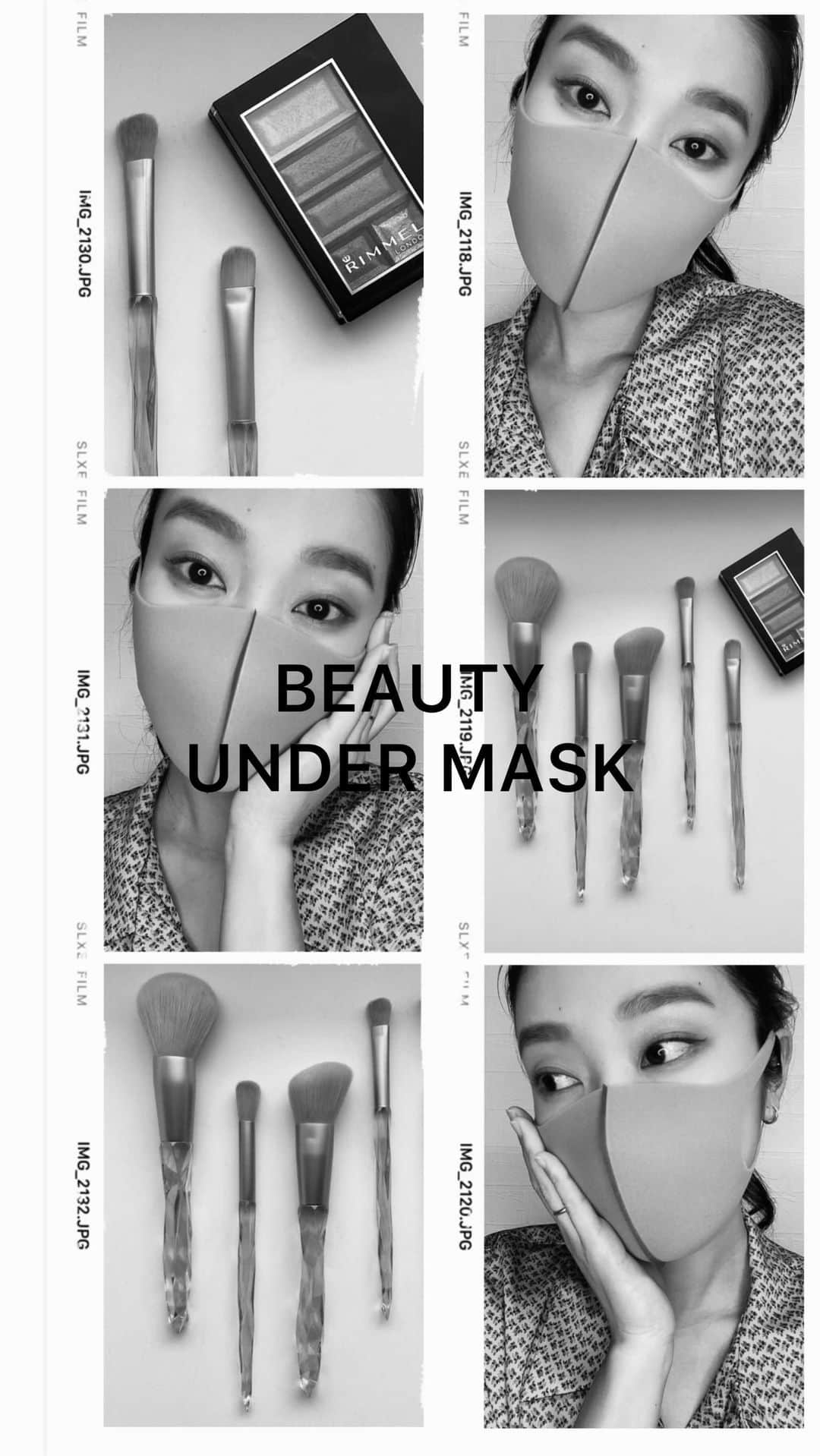 恵里花のインスタグラム：「メイク企画第二弾💄﻿ ﻿ マスク着用が日常となった今﻿ @sugar_c_beauty さんの﻿キャンディーブラシを使って﻿ #マスクメイク のポイントを紹介していきます🪄﻿ ﻿ 時短メイクにも使えるこのブラシ﻿ 持ち手の部分が光に当たると﻿ キラキラとオーロラのように輝くので﻿ インスタ映え間違いなし😍💖﻿ ﻿ ▼使用したコスメはこちらから▼﻿ ﻿ ☆アイブロウパウダー﻿ #TooFaced ナチュラルアイズ﻿ ニュートラル アイシャドウパレット﻿ ﻿ ☆アイシャドウ﻿ #RIMMEL ショコラスウィート アイズ105﻿ ﻿ ☆チーク﻿ #NARS ブラッシュ4030﻿ ﻿ ☆シェーディング﻿ #CEZANNE ミックスカラーチーク20﻿ ﻿ ☆リップ﻿ #MAC パウダーキス リップスティック﻿ マル イット オーバー﻿ ﻿ #毎日メイク﻿ #時短メイク﻿ #sugarcbeauty﻿ #メイクブラシ」
