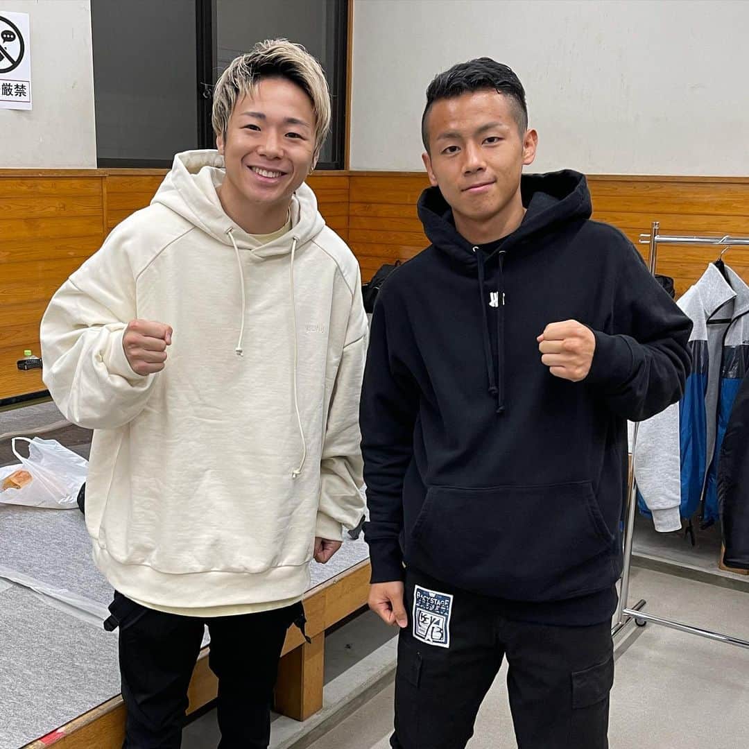 のインスタグラム：「武尊選手が引っ張ってくれたおかげで今の僕らがあると思ってます。 本当に心から尊敬しています。 ありがとうございました！ またいつかリングで！ #k1wgp #武尊　選手 #武居由樹」