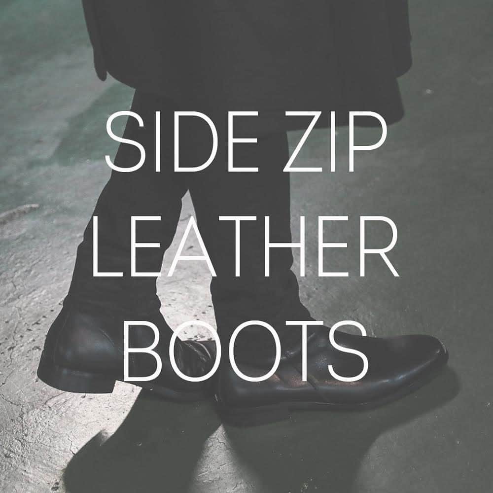 ヴァンキッシュのインスタグラム：「■ Side zip Leather Boots[VSH238] Color:Black / Beige Size:1 / 2 JPY 25,300 (tax included)  ㅤㅤㅤㅤㅤㅤㅤㅤㅤㅤㅤㅤ Shop link bio！ ——————————————— ‪#VANQUISH #vanquishjp」