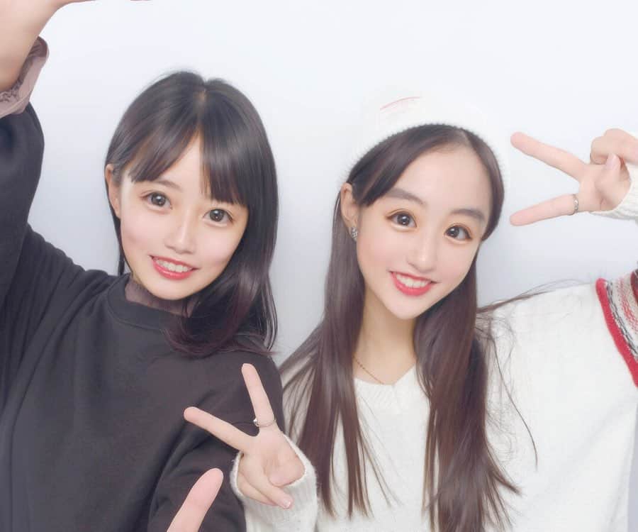 HARUのインスタグラム：「#rinka #プリント倶楽部 #ニット帽」